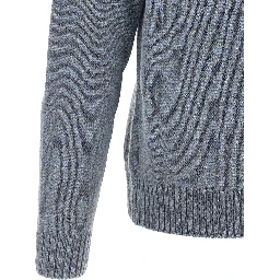 Blue Virgin Wool Cardigan
