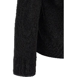 Black Virgin Wool Polo Shirt