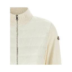 White Polyamide Cardigan