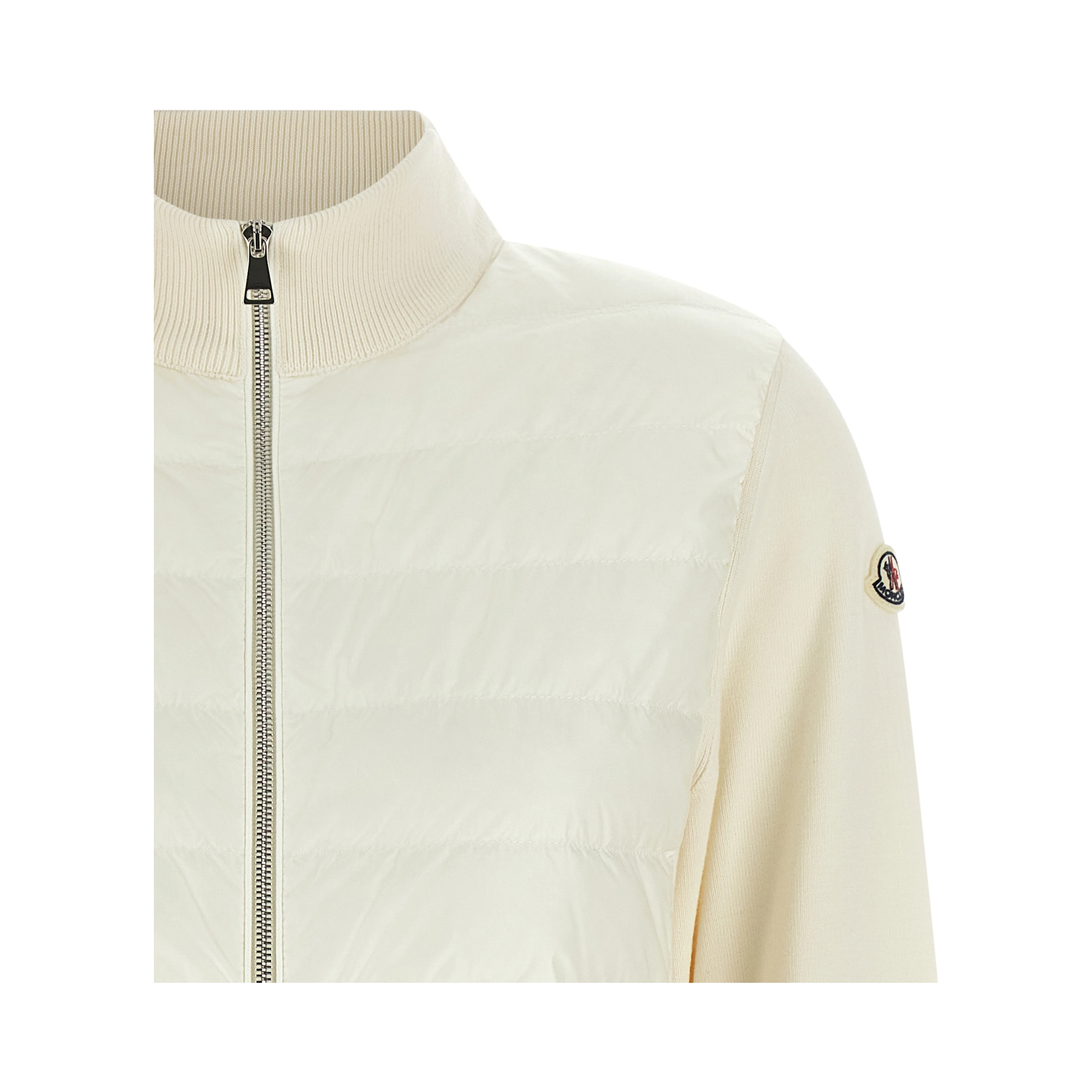 White Polyamide Cardigan