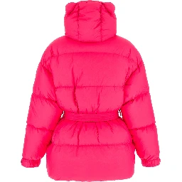 Fuchsia Nylon Full-Length Jacket