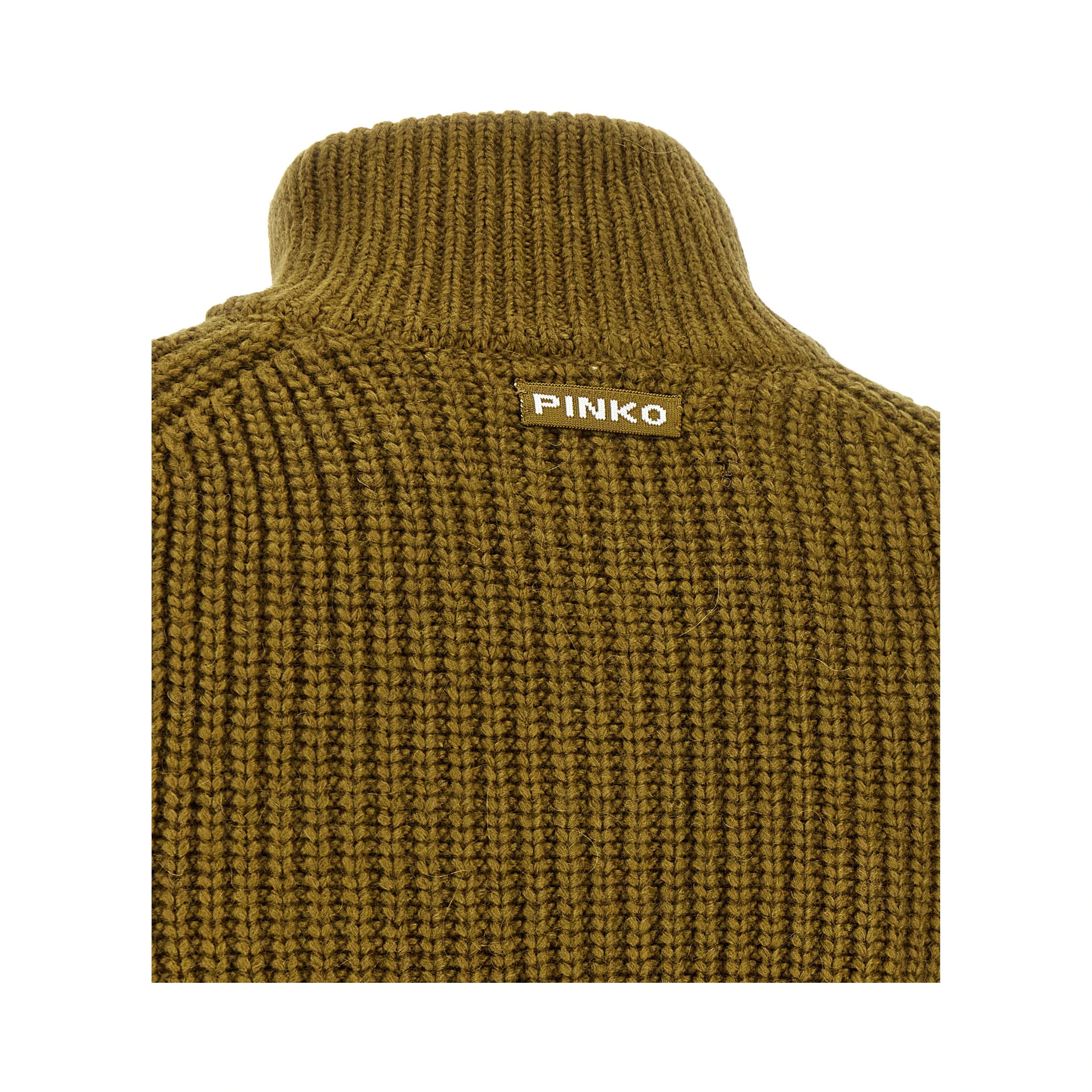 Bicolor Polyester Cardigan