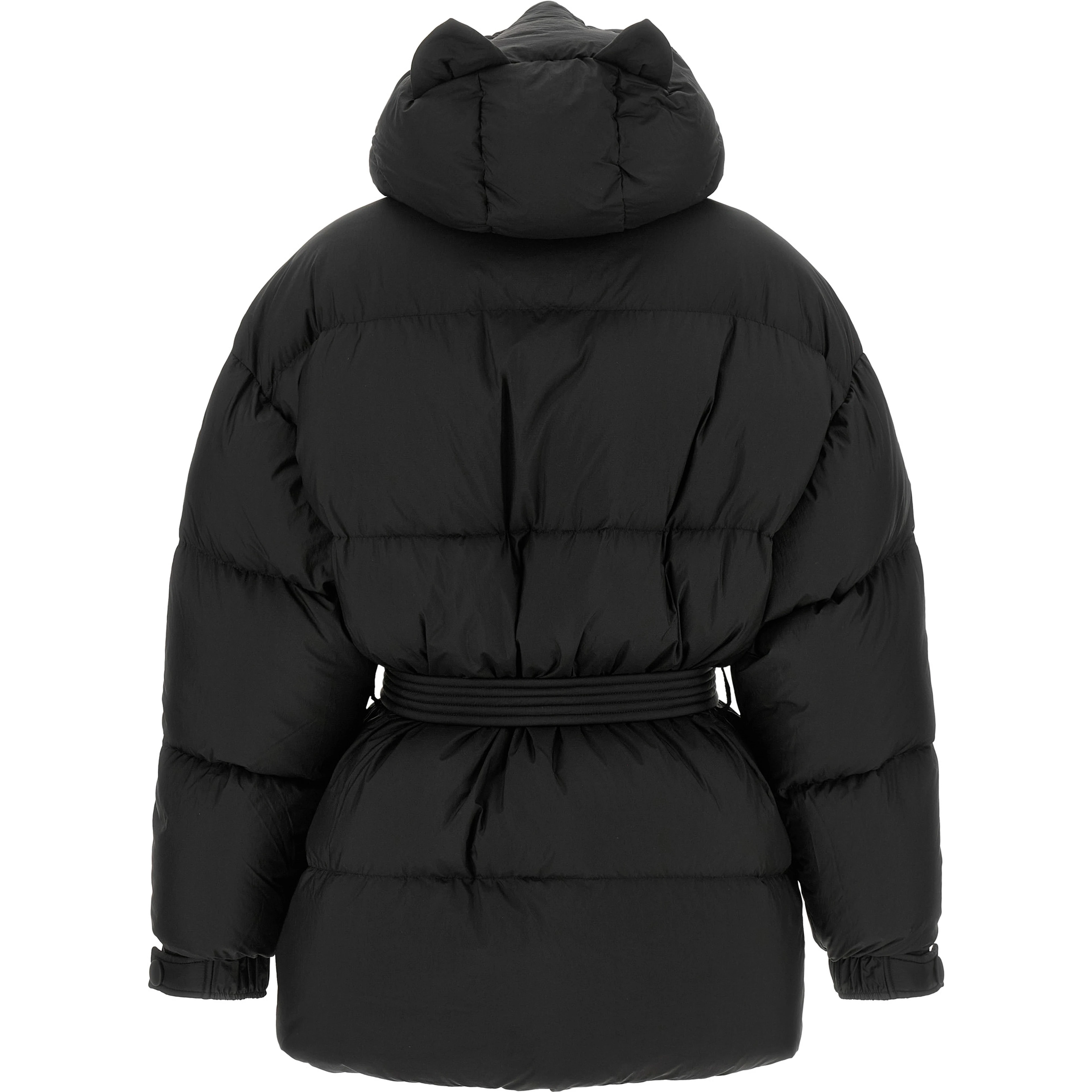 Black Nylon Full-Length Jacket