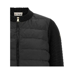 Black Polyester Cardigan