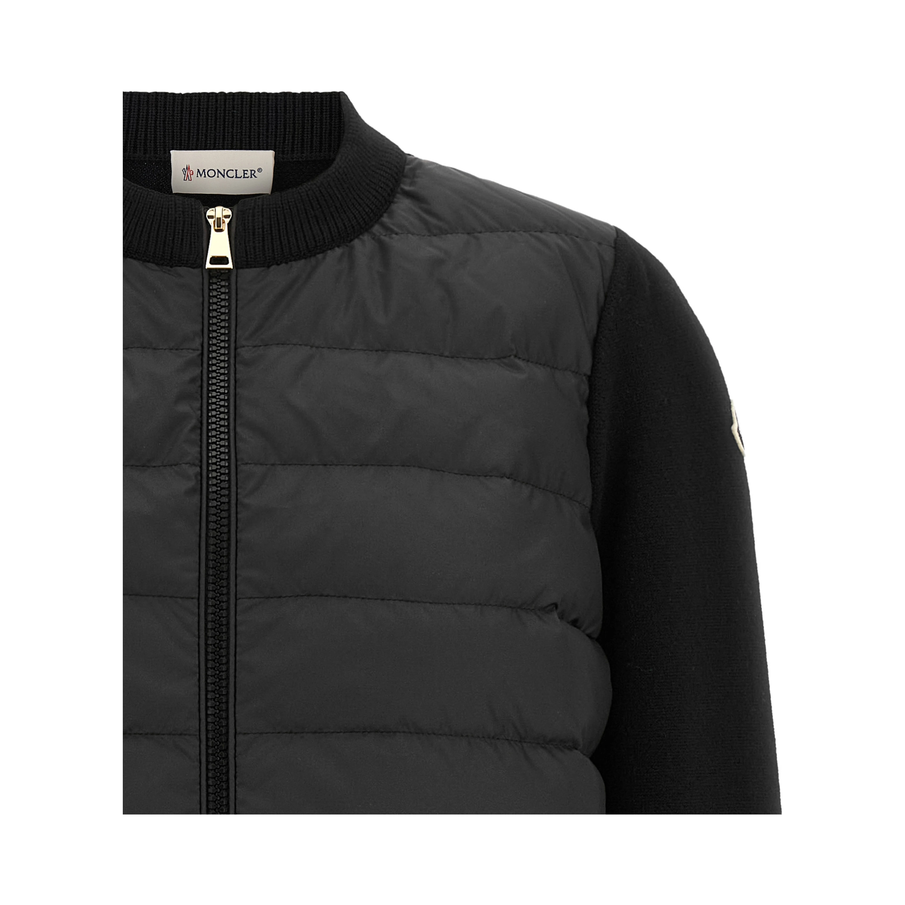 Black Polyester Cardigan