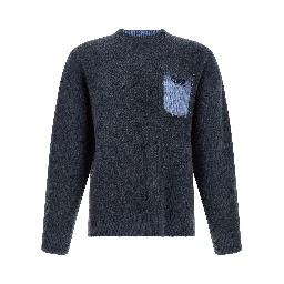Blue Wool Cardigan