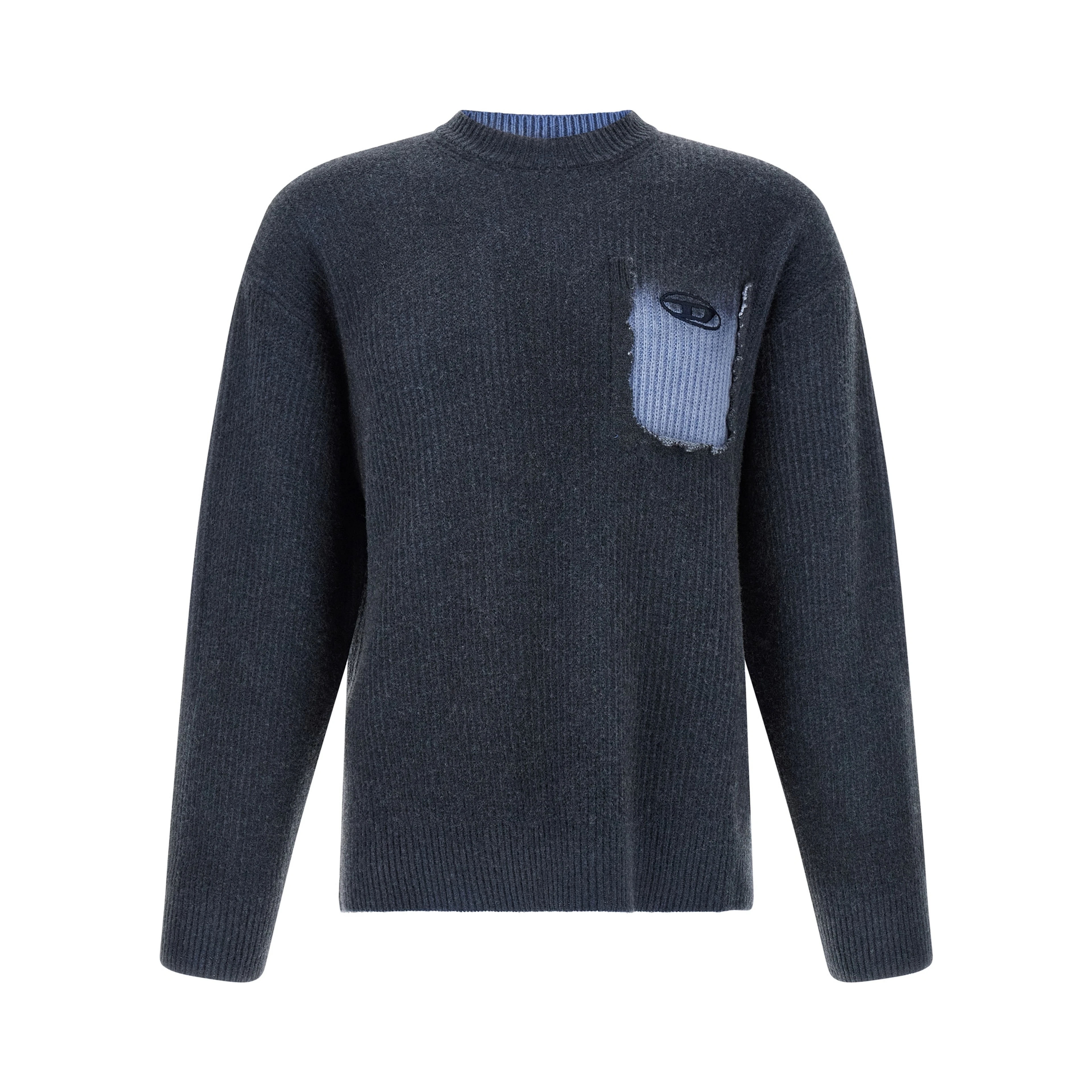 Blue Wool Cardigan