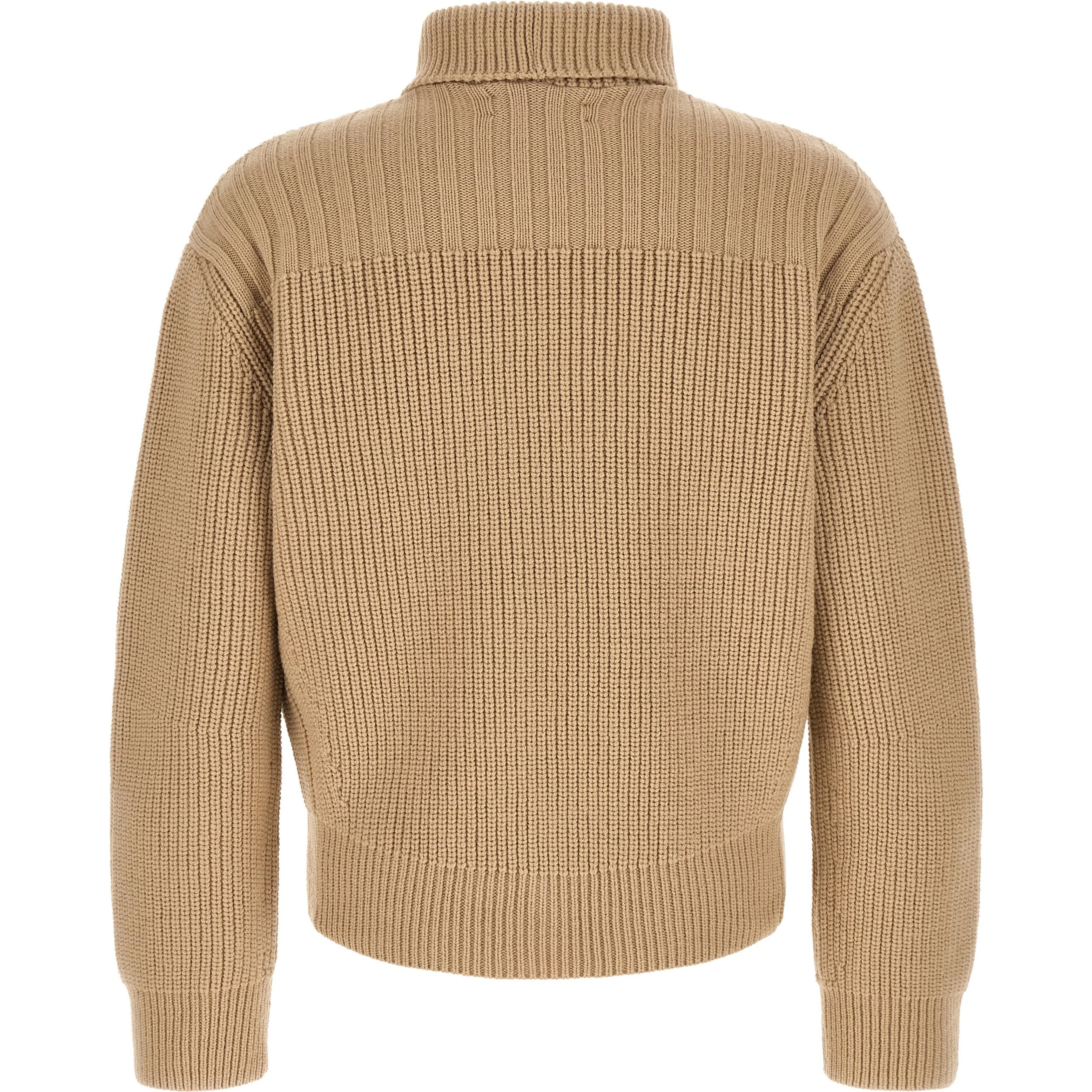 Beige Wool Cardigan