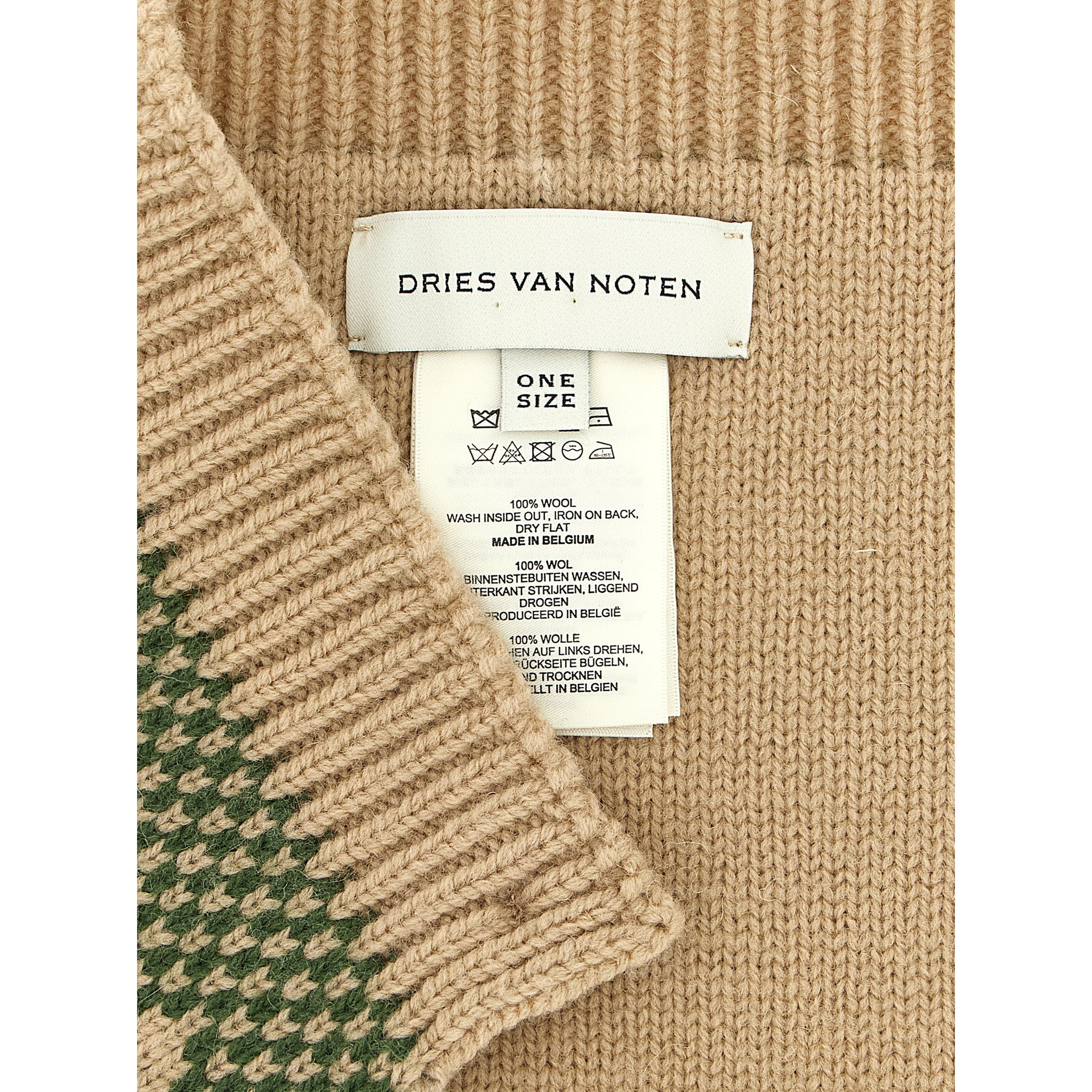 Beige Wool Scarf