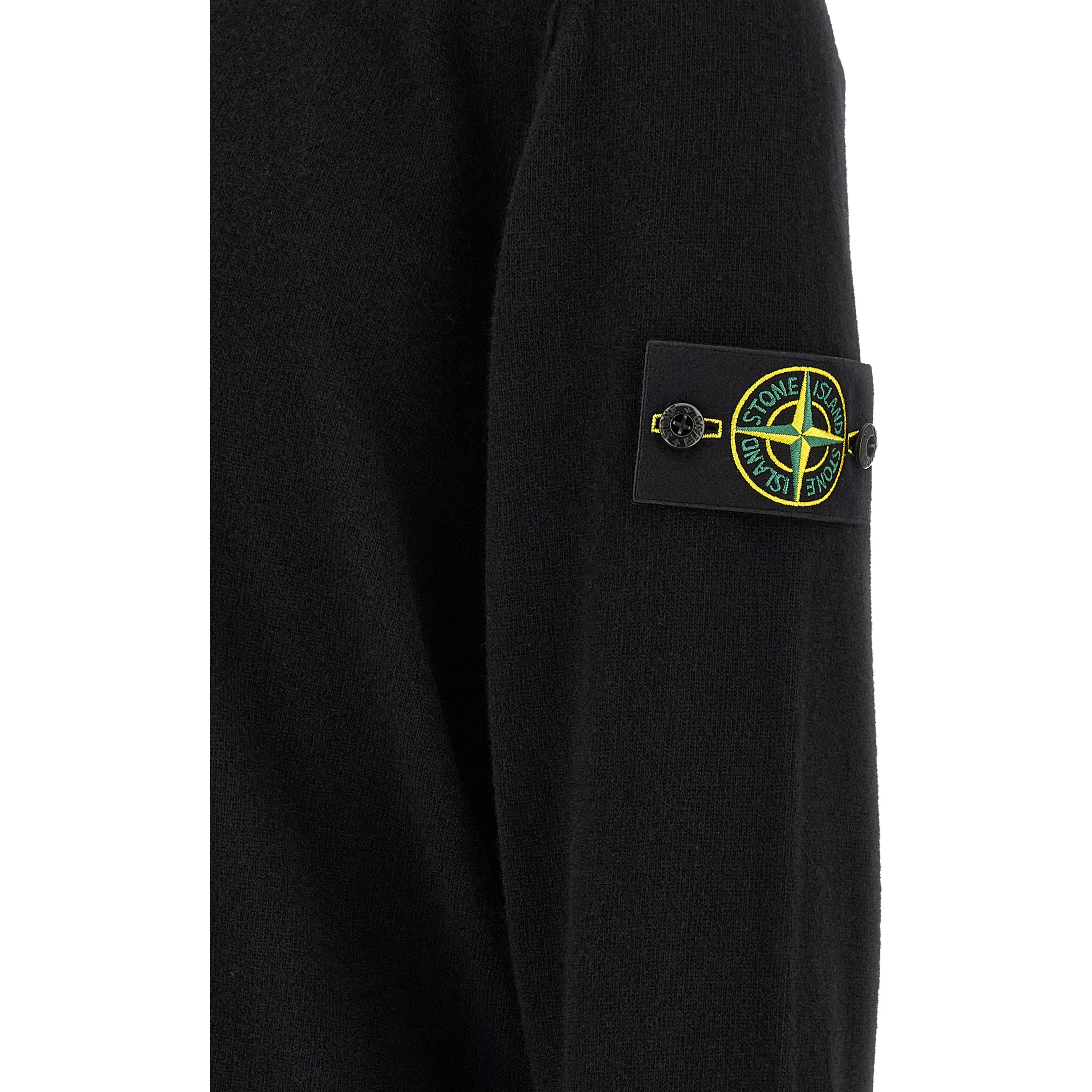 Black Virgin Wool Polo Shirt