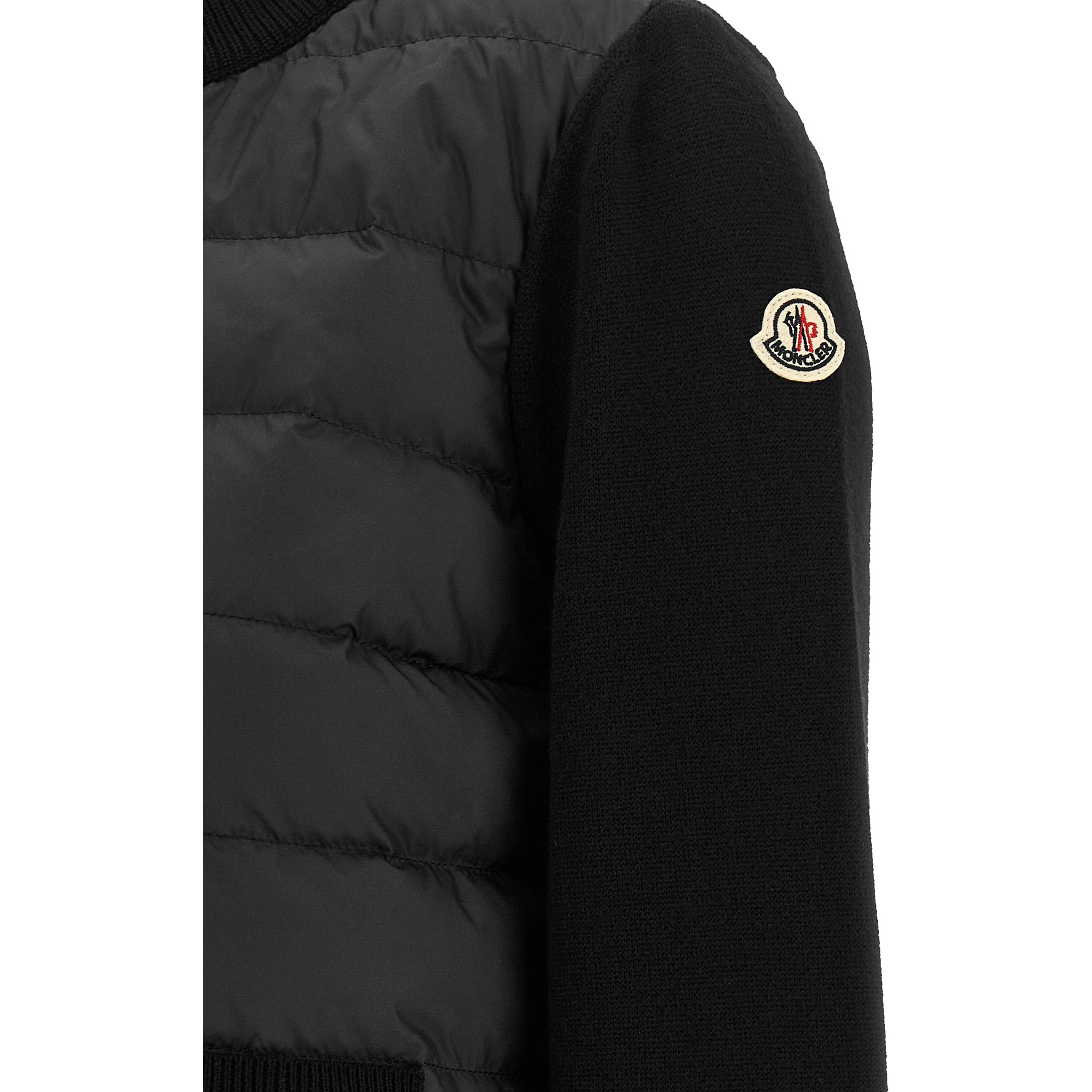 Black Polyester Cardigan