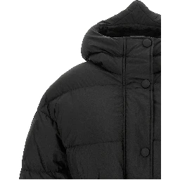 Black Nylon Full-Length Jacket