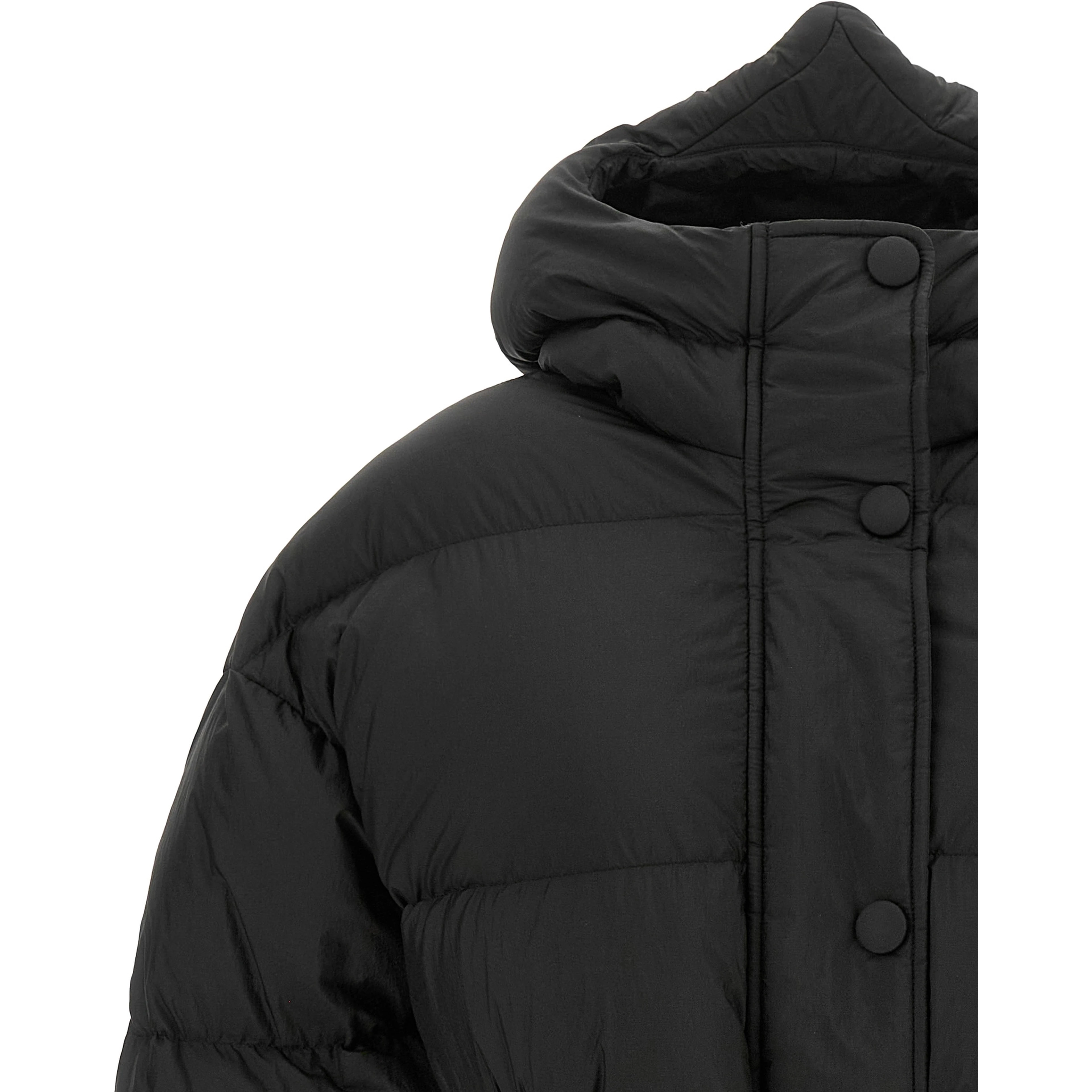 Black Nylon Full-Length Jacket