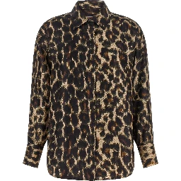 Brown Silk Blouse