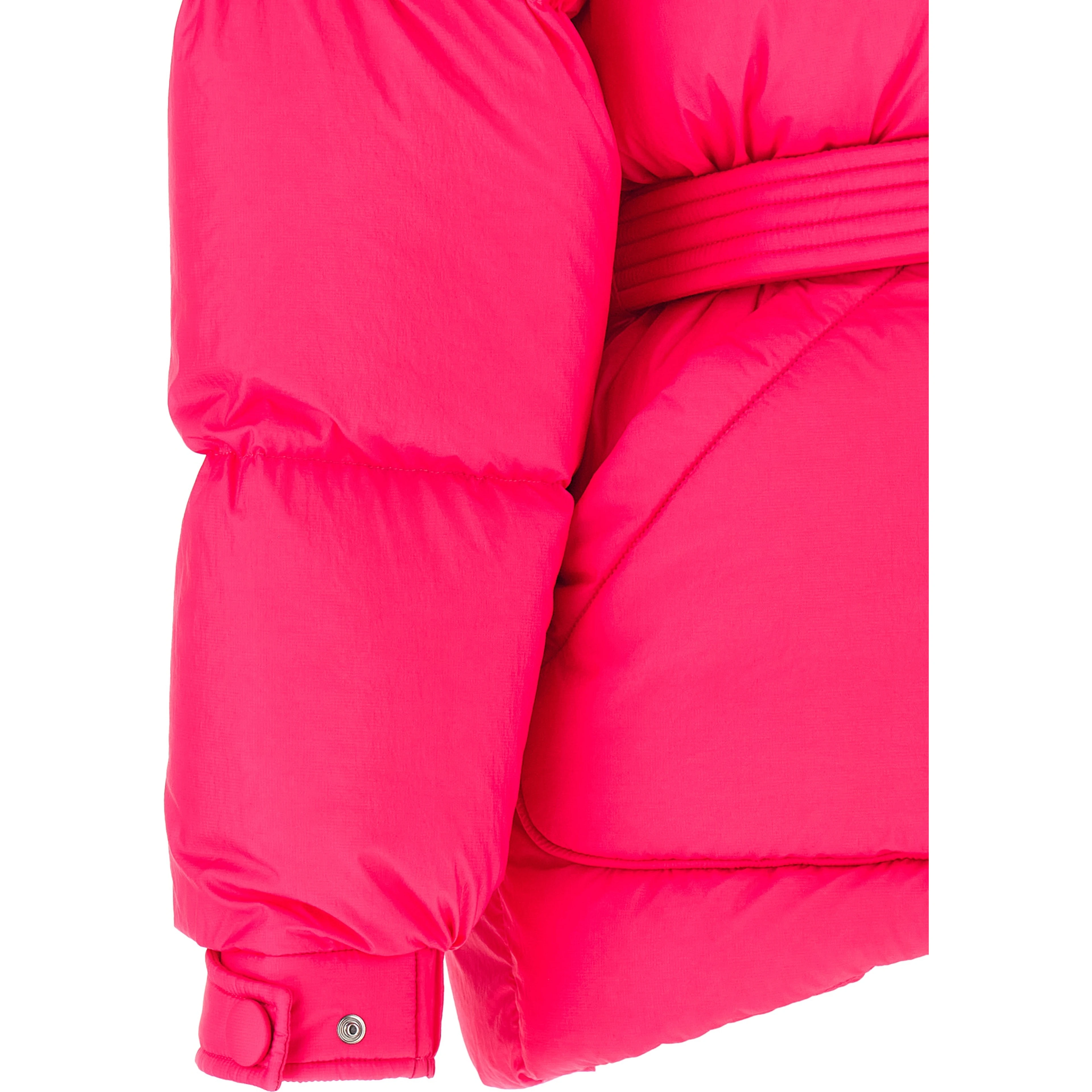 Fuchsia Nylon Full-Length Jacket
