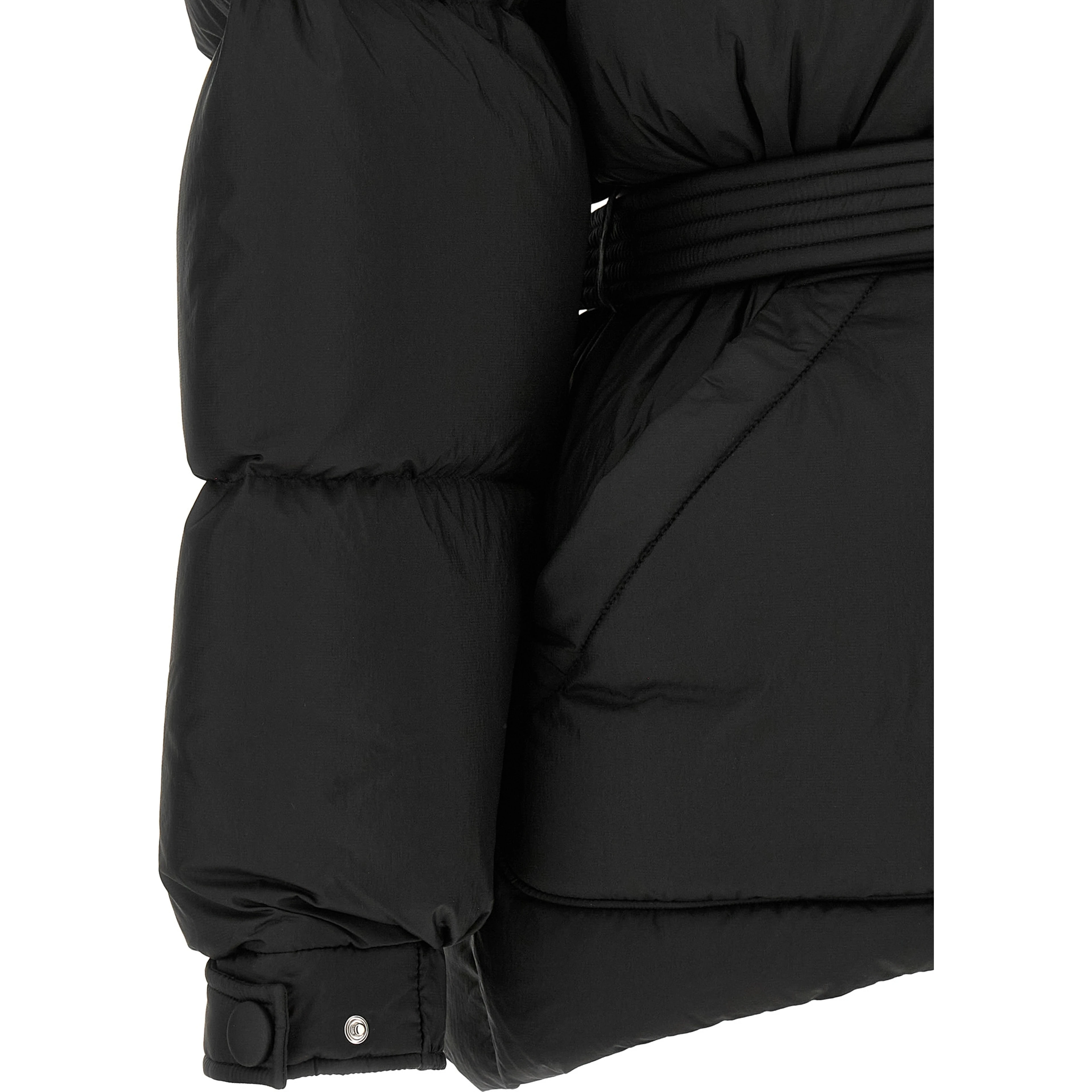 Black Nylon Full-Length Jacket