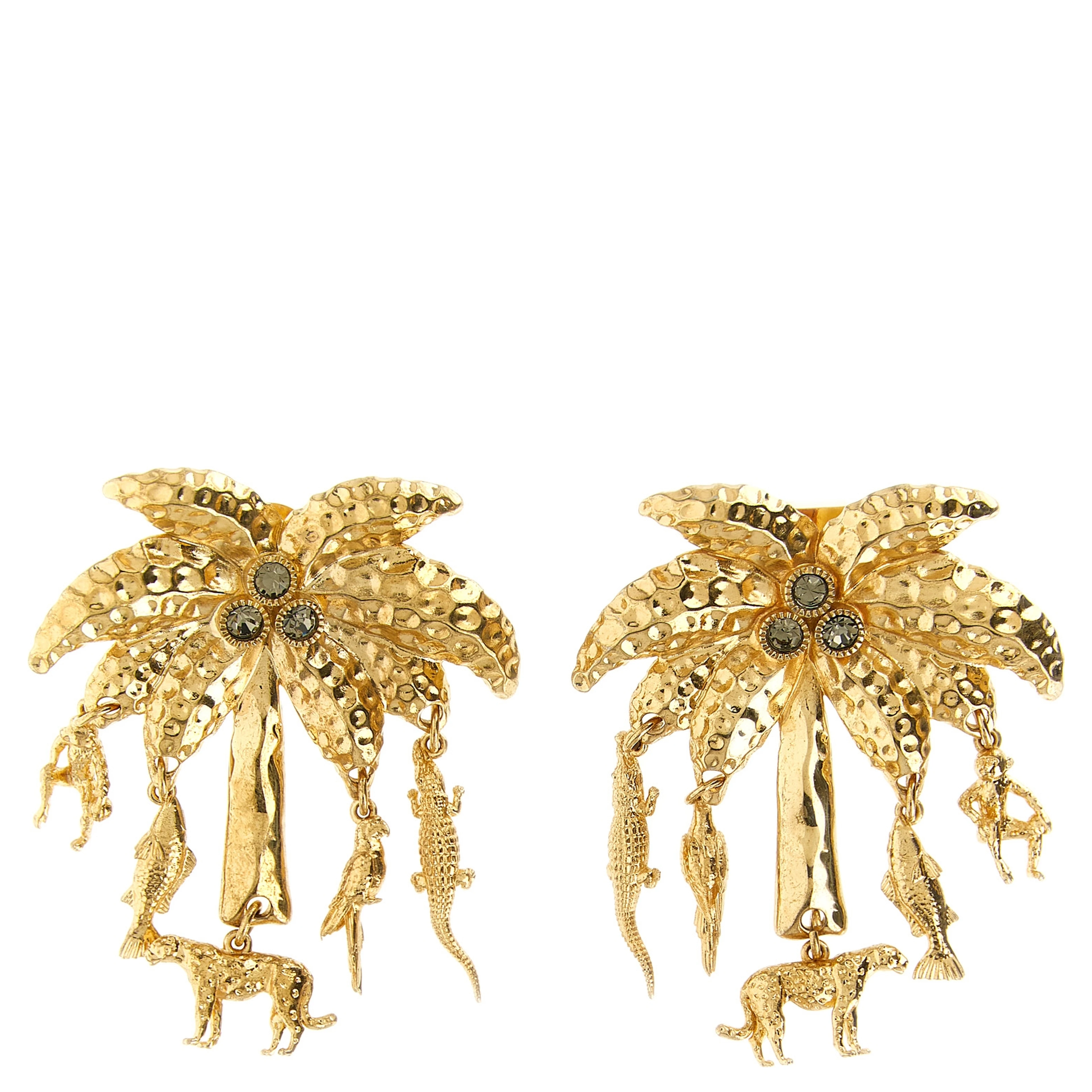 Gold Brass Earrings