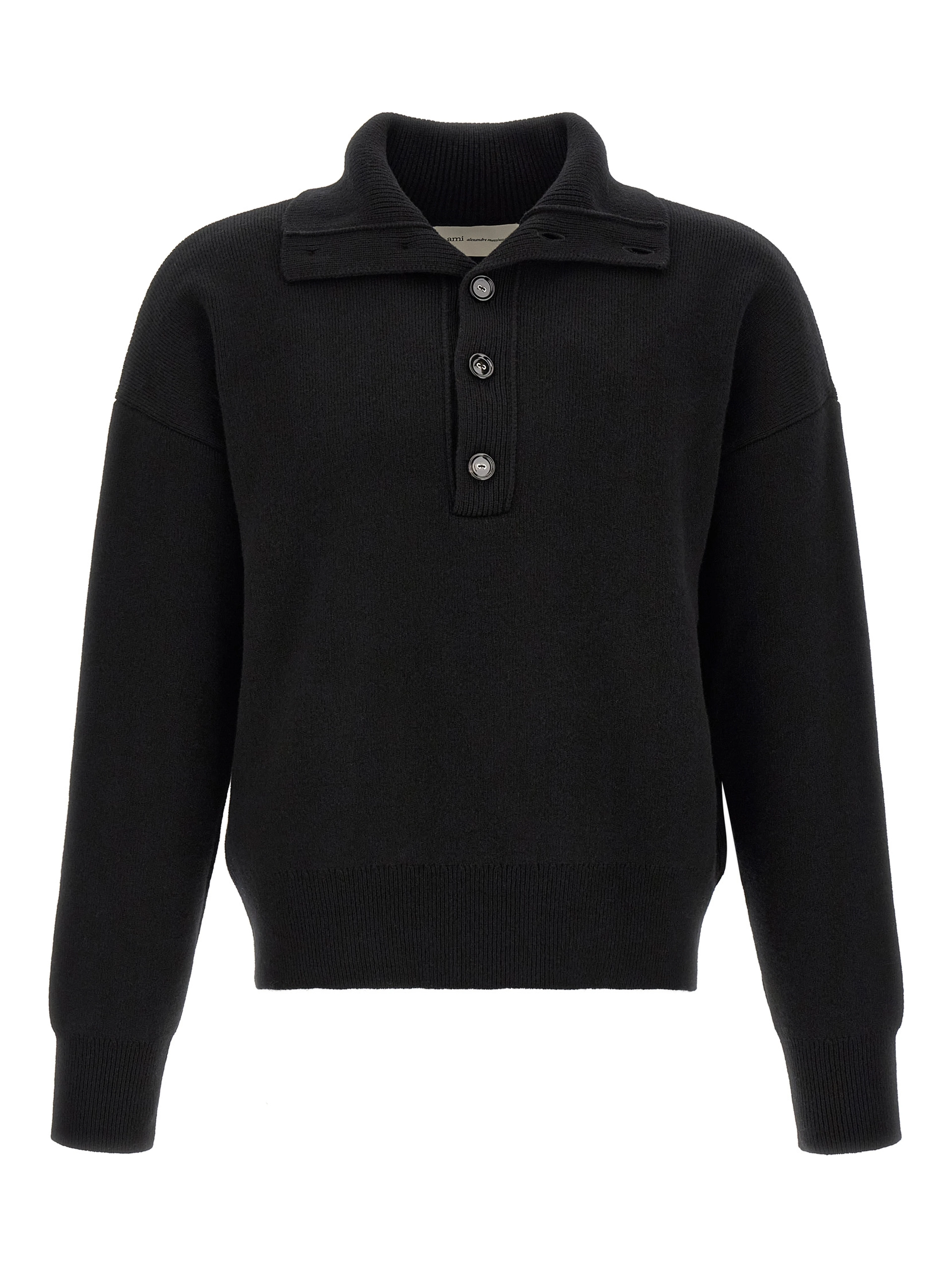 Black Wool Cardigan