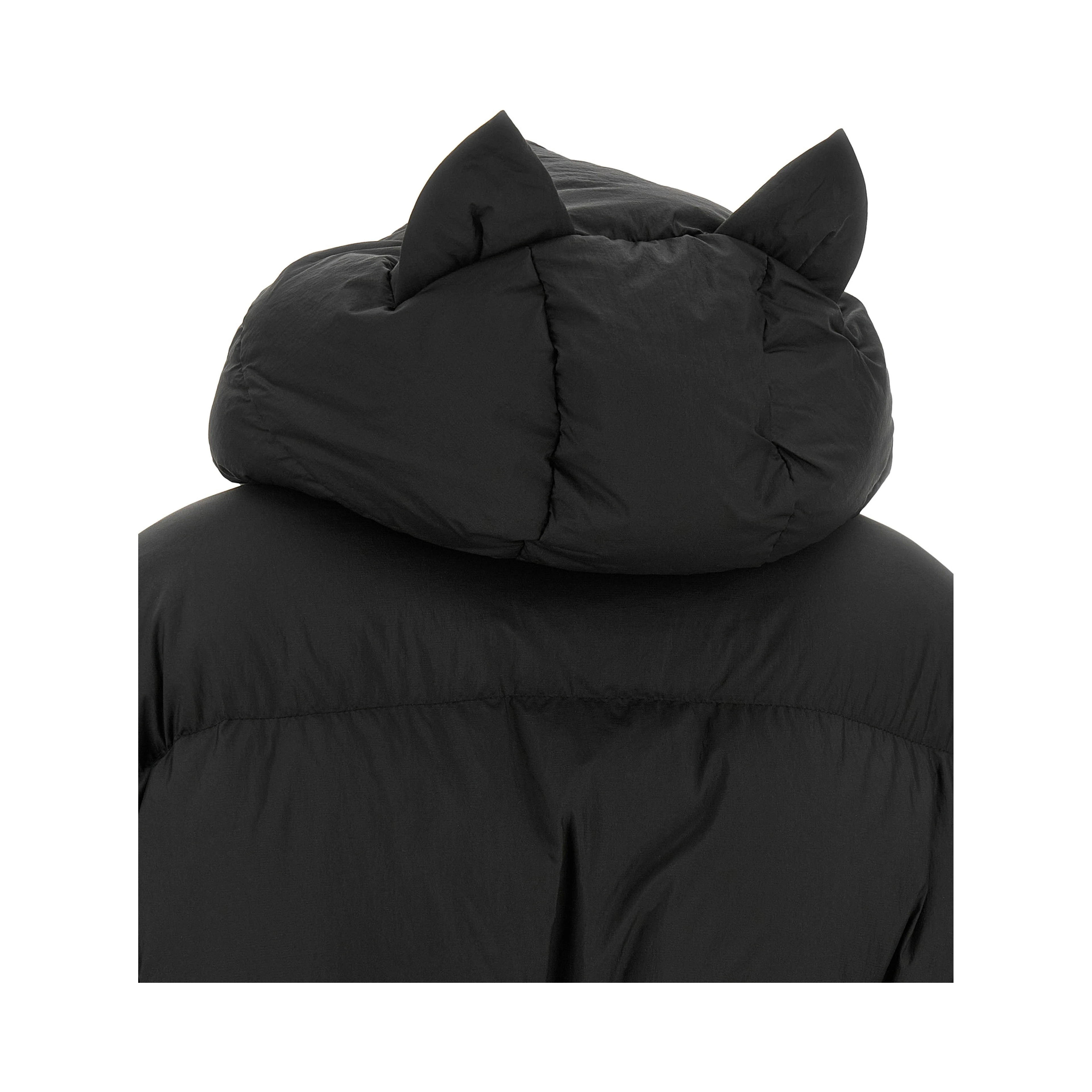 Black Nylon Full-Length Jacket