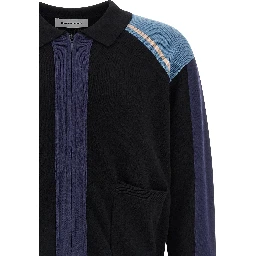 Blue Cotton Cardigan