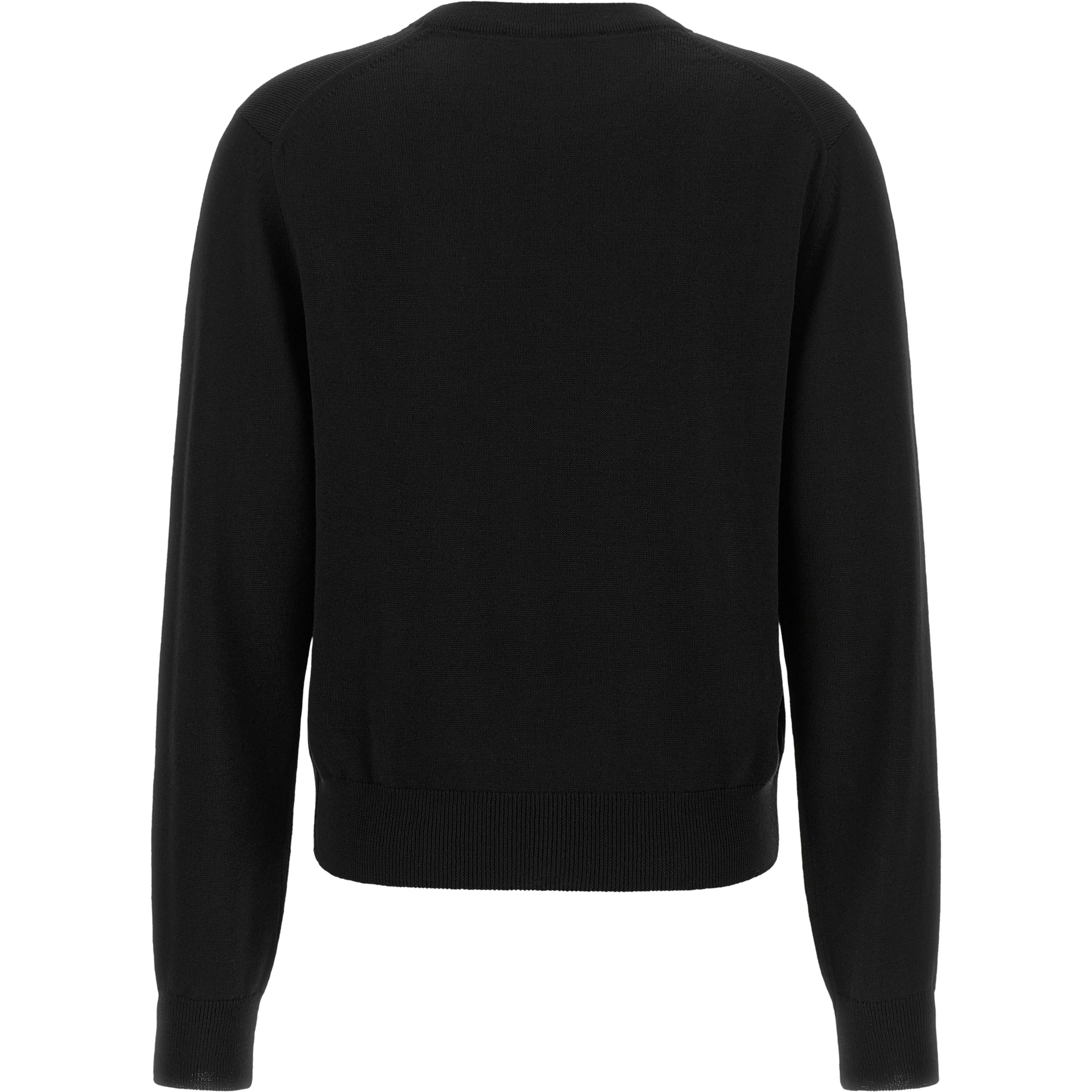 Black Wool Cardigan