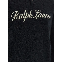 Black Wool Polo Shirt