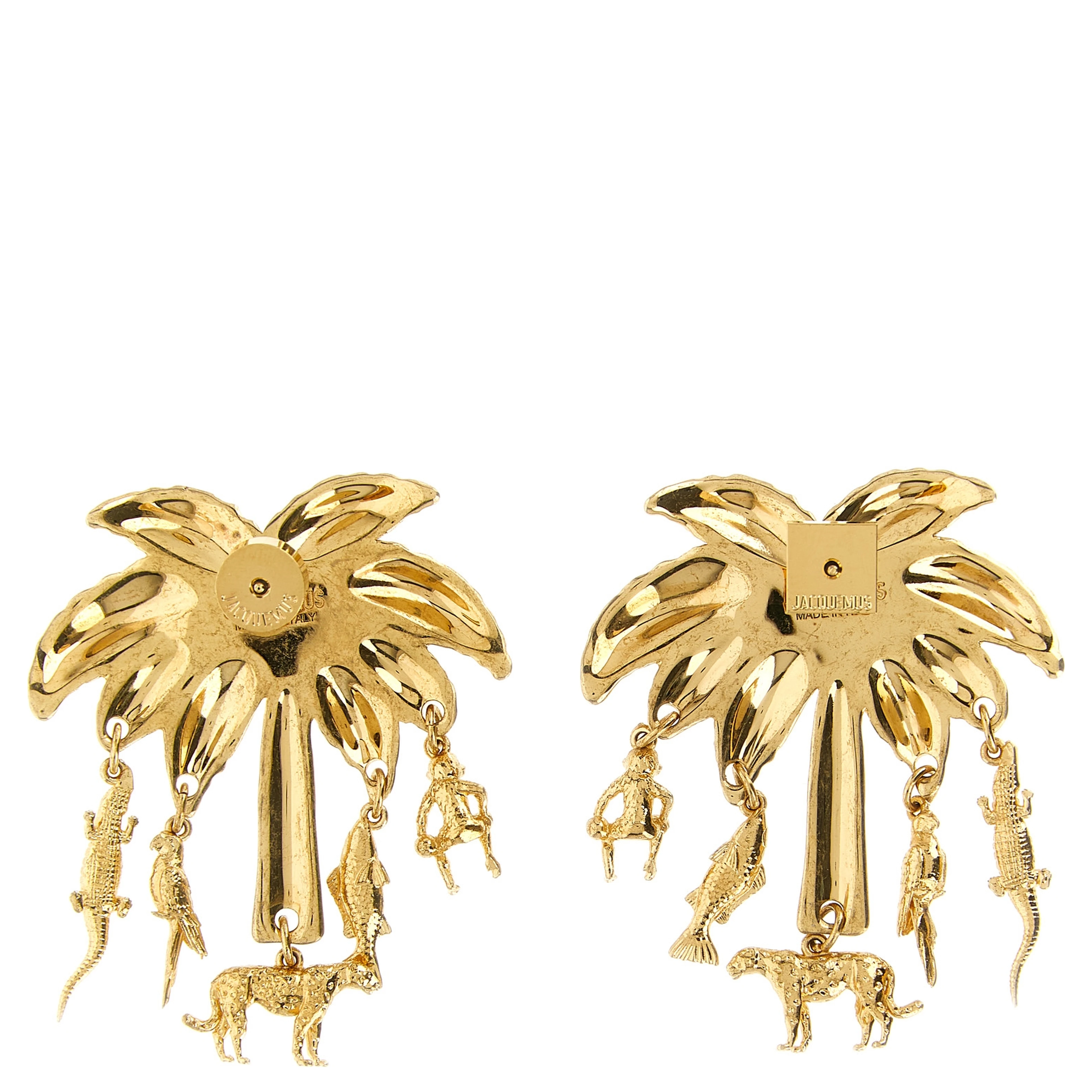 Gold Brass Earrings