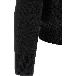 Black Wool Cardigan