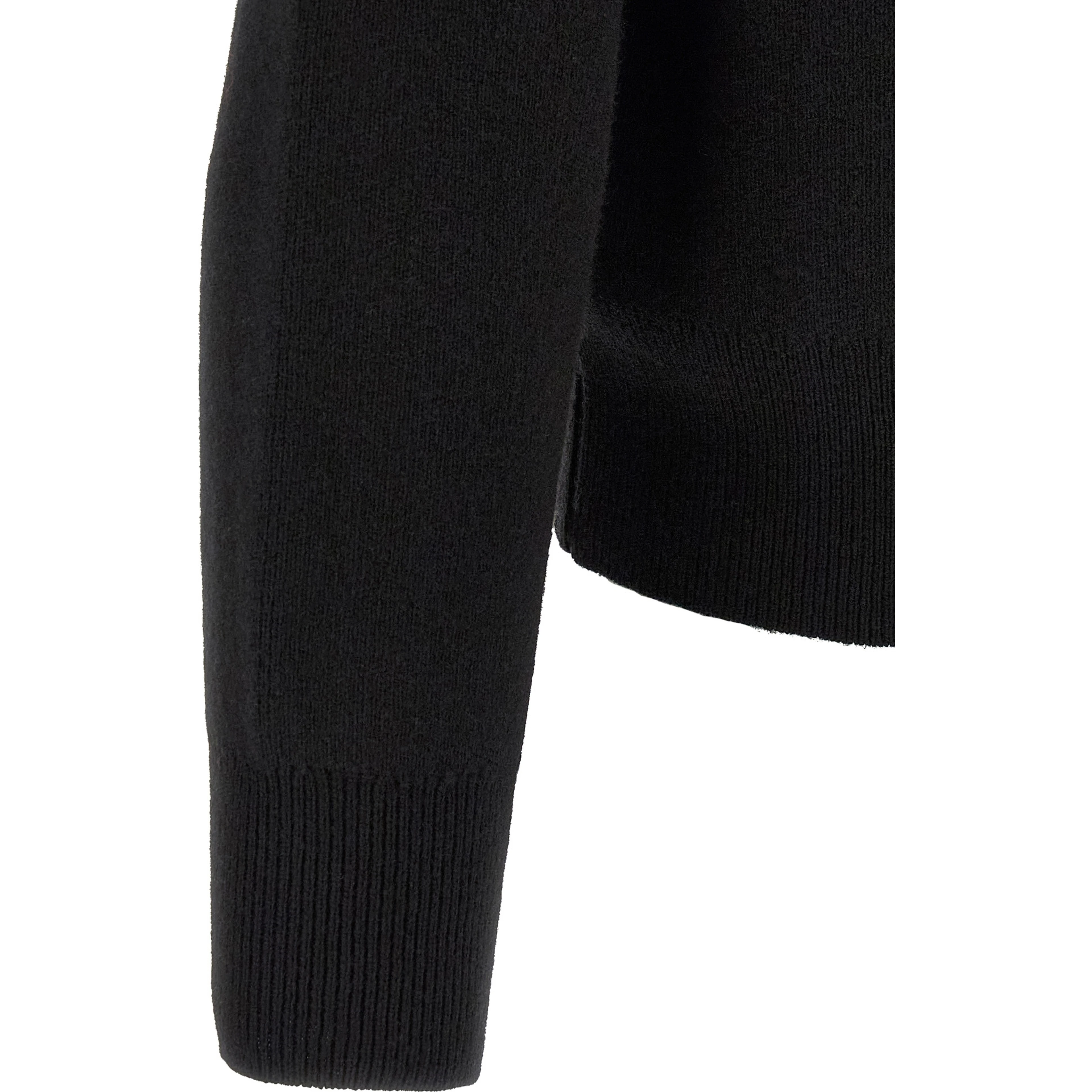 Black Wool Cardigan