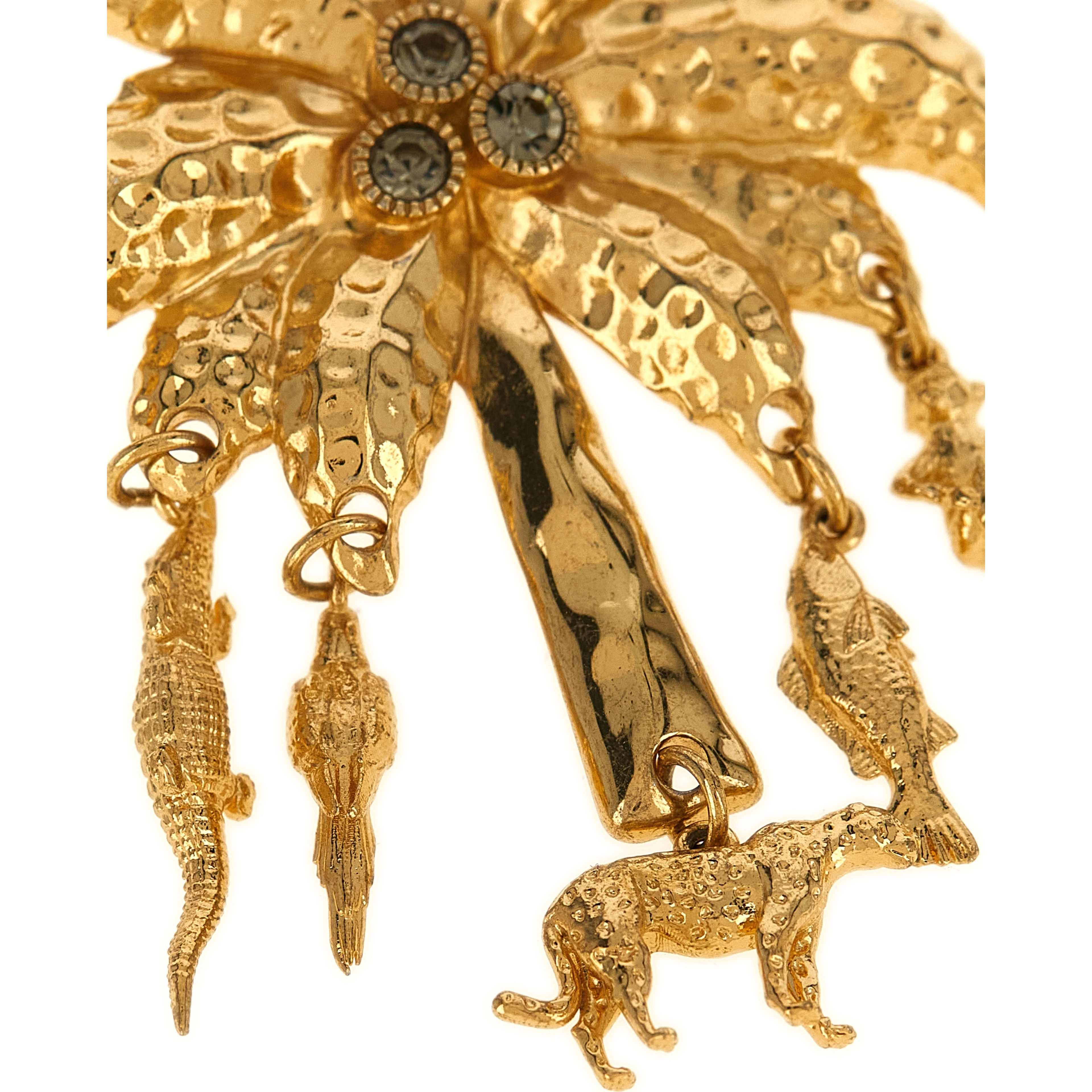 Gold Brass Earrings