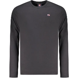 Black Cotton Mens T-Shirt