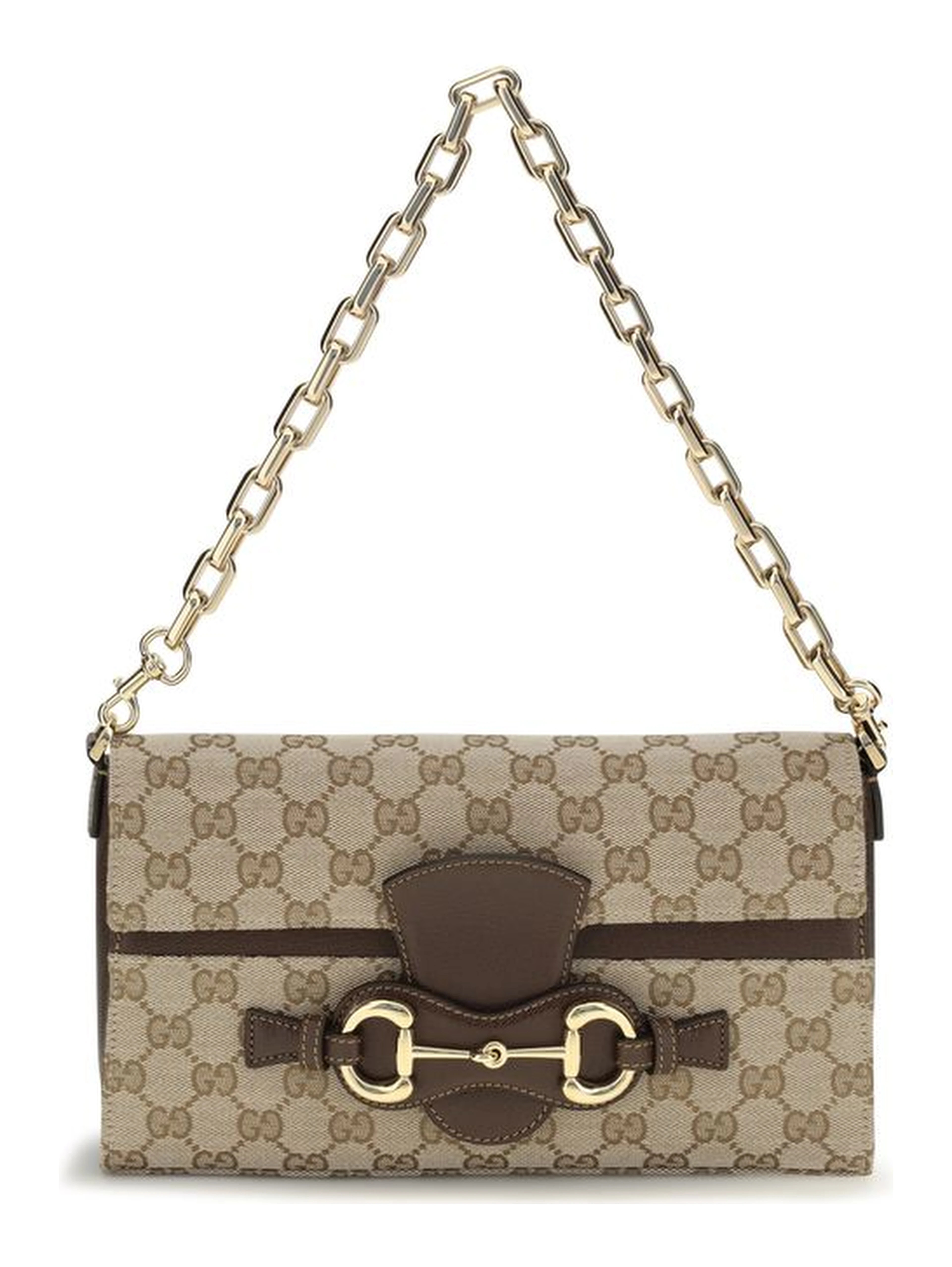 Beige Fabric Shoulder Bag