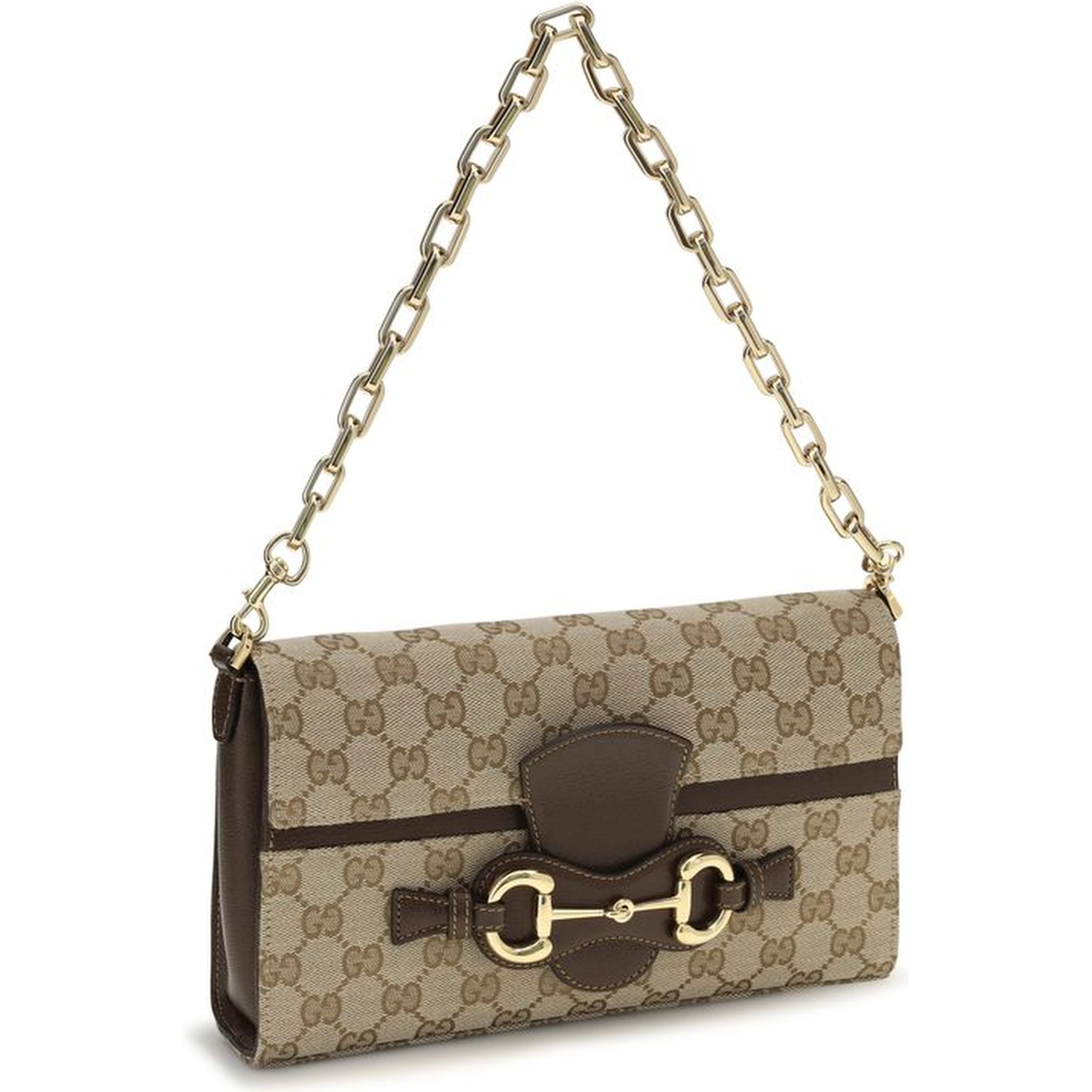 Beige Fabric Shoulder Bag