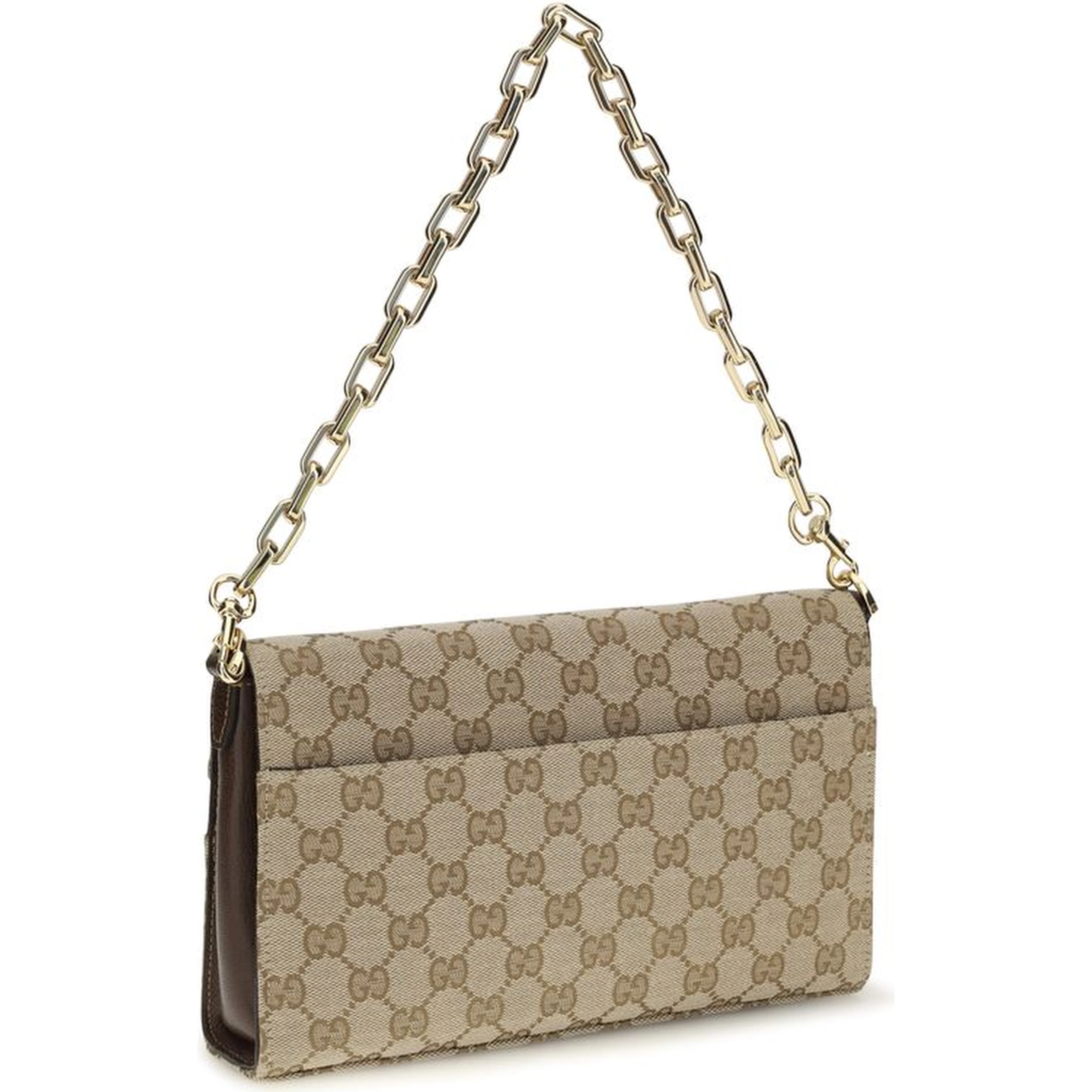 Beige Fabric Shoulder Bag