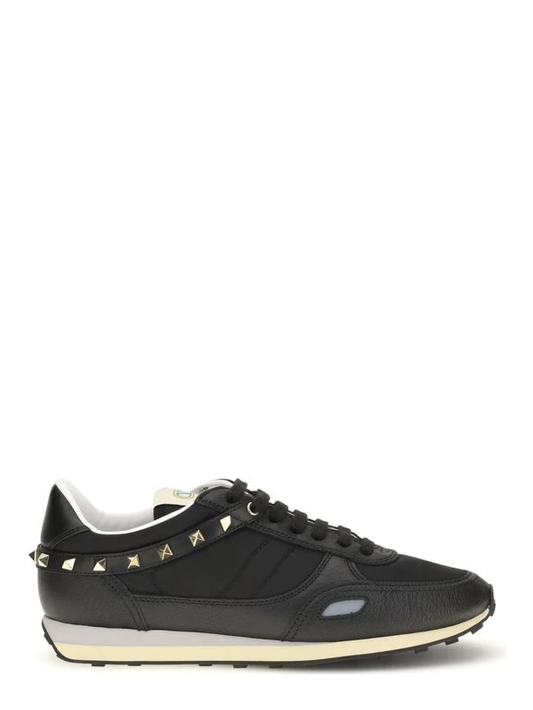 Black Calf Leather Bos Taurus Athletic Sneakers