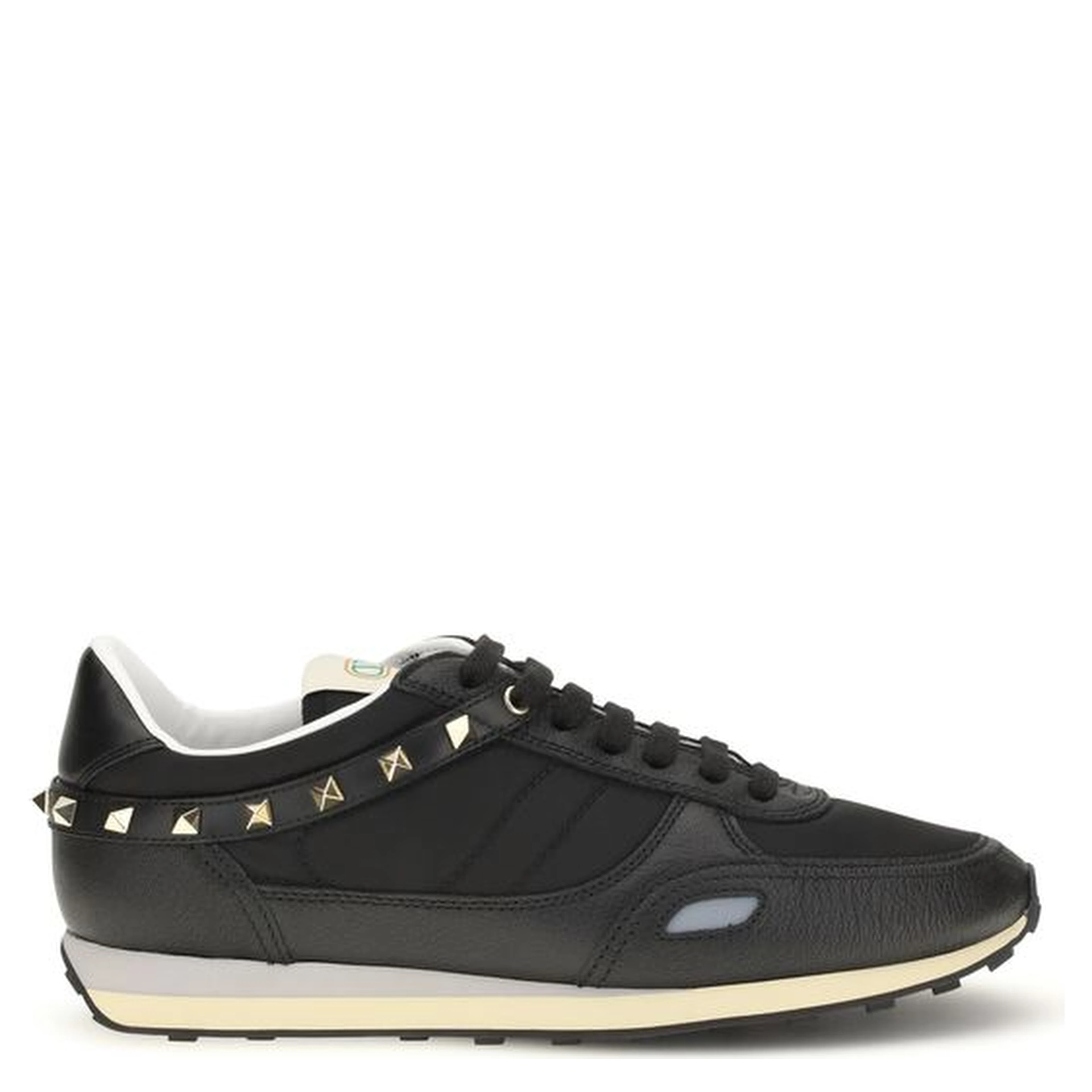 Black Calf Leather Bos Taurus Athletic Sneakers