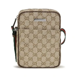 Beige Fabric Shoulder Bag