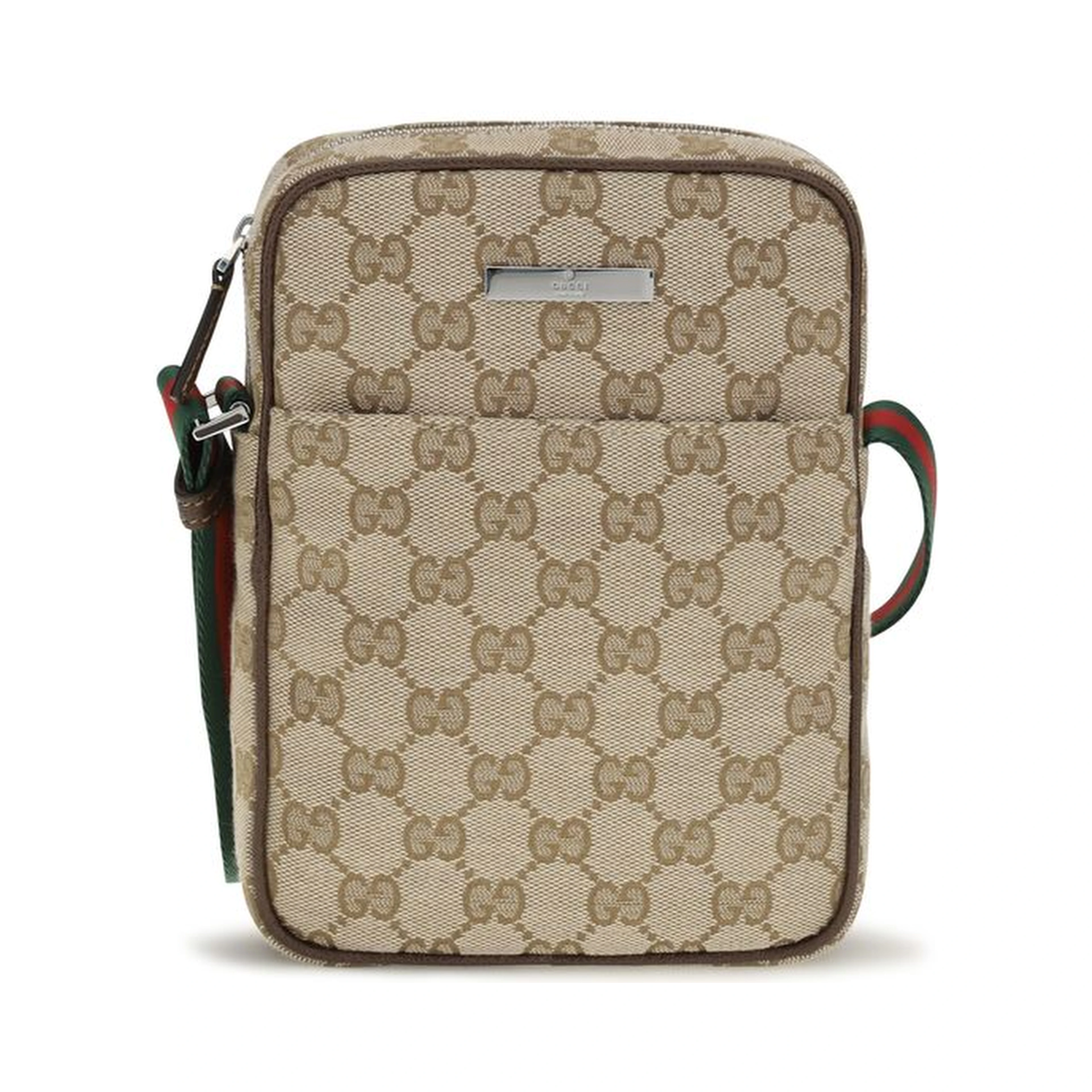 Beige Fabric Shoulder Bag