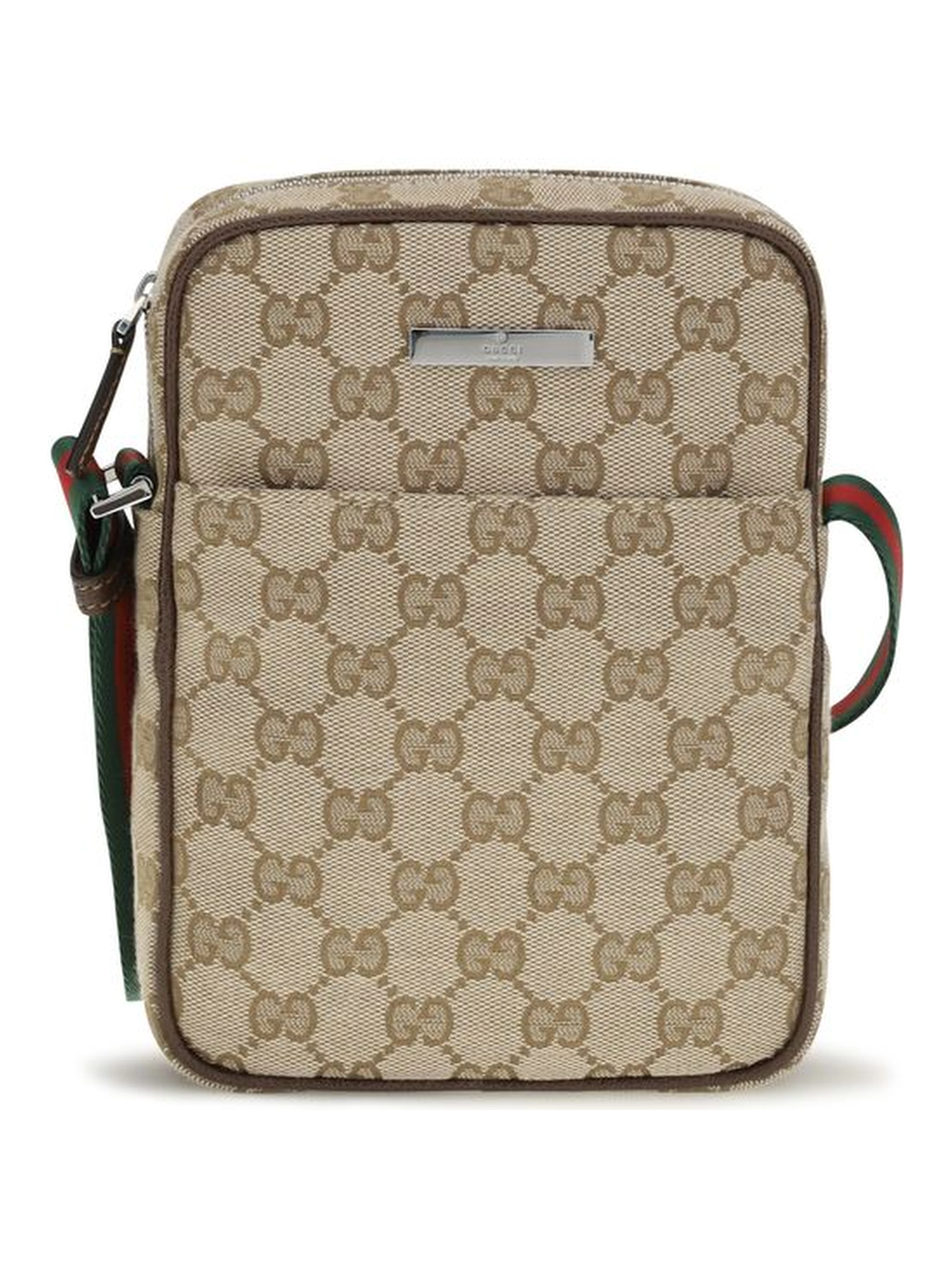 Beige Fabric Shoulder Bag