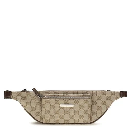 Beige Fabric Shoulder Bag
