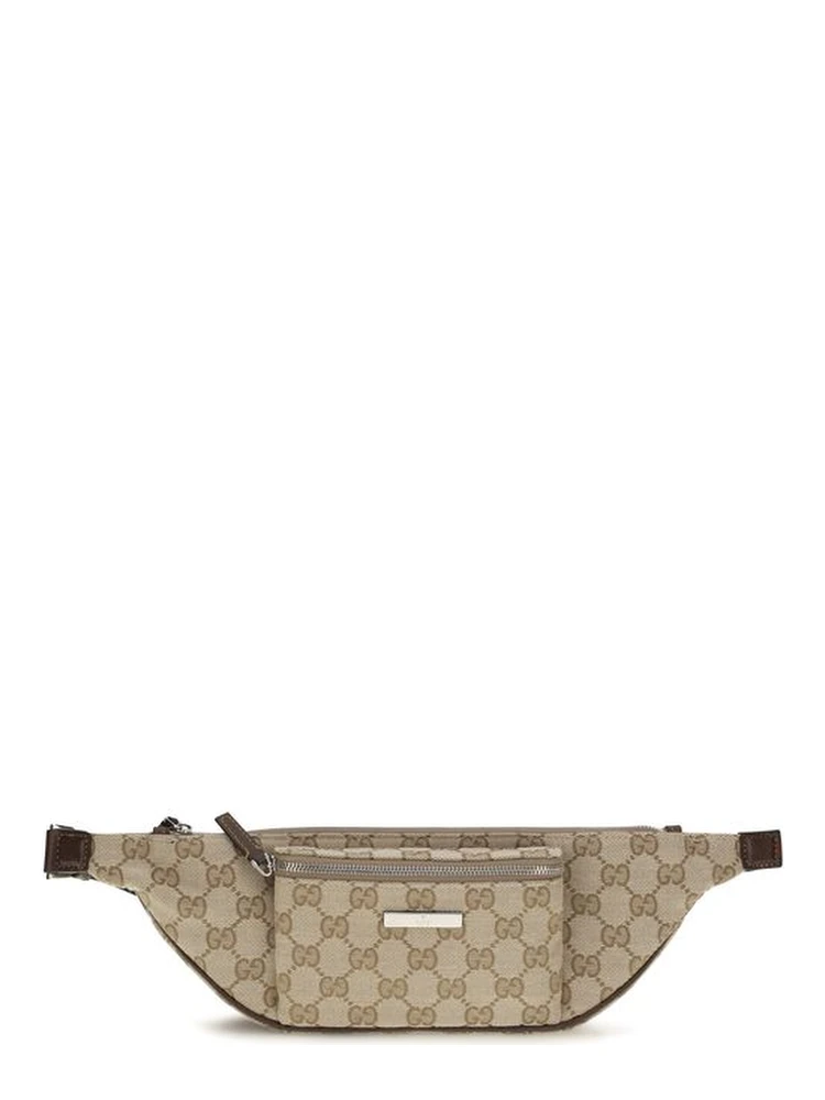 Beige Fabric Shoulder Bag