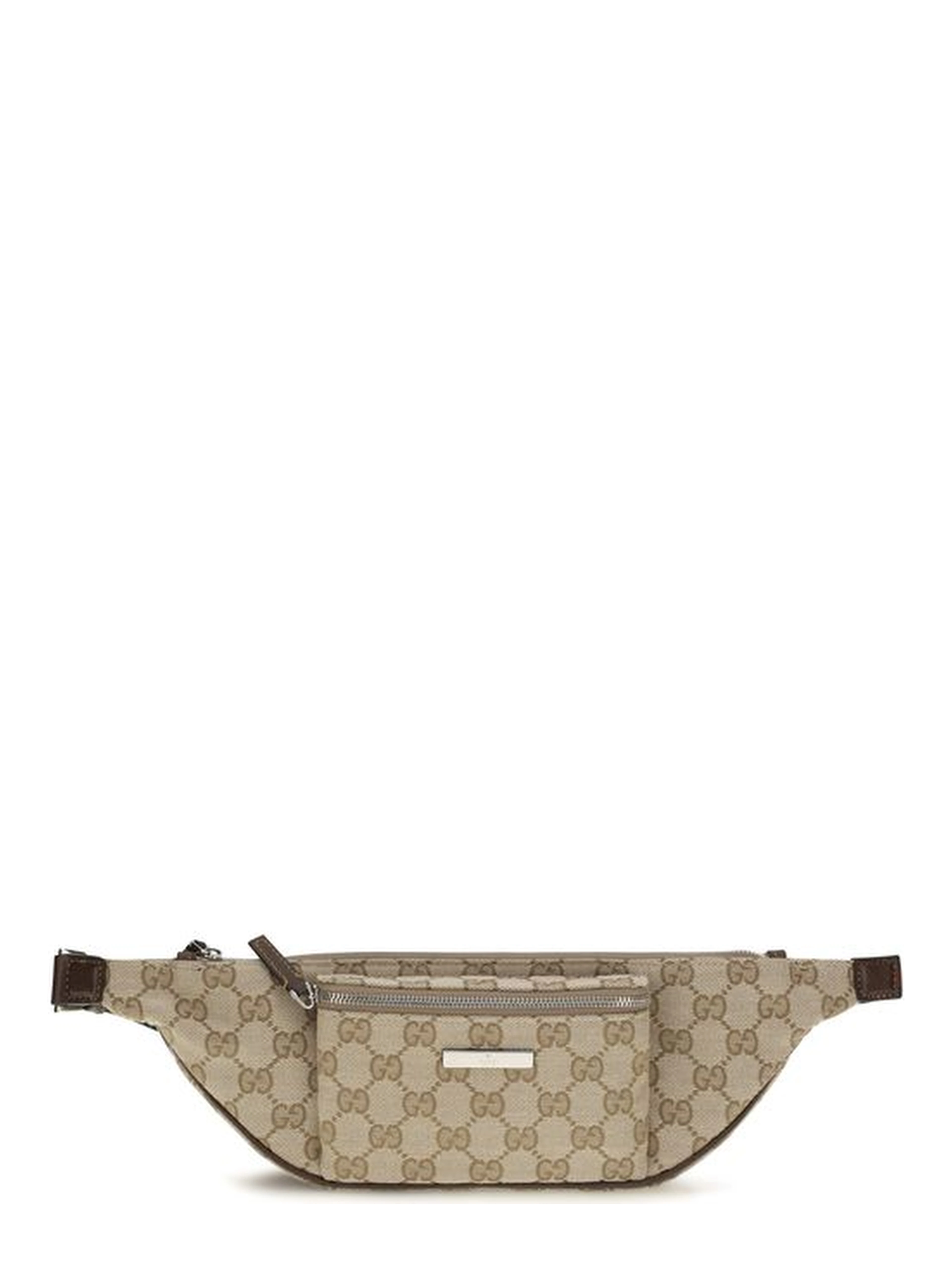 Beige Fabric Shoulder Bag