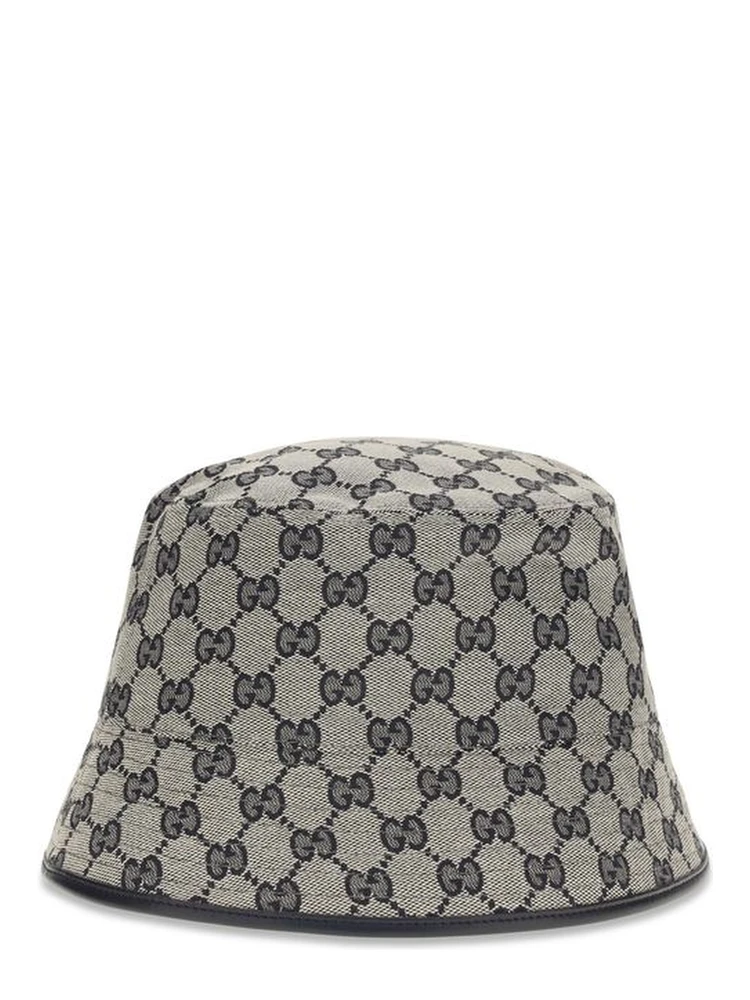 Gray Polyester Bucket Hat
