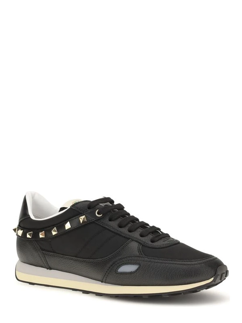 Black Calf Leather Bos Taurus Athletic Sneakers