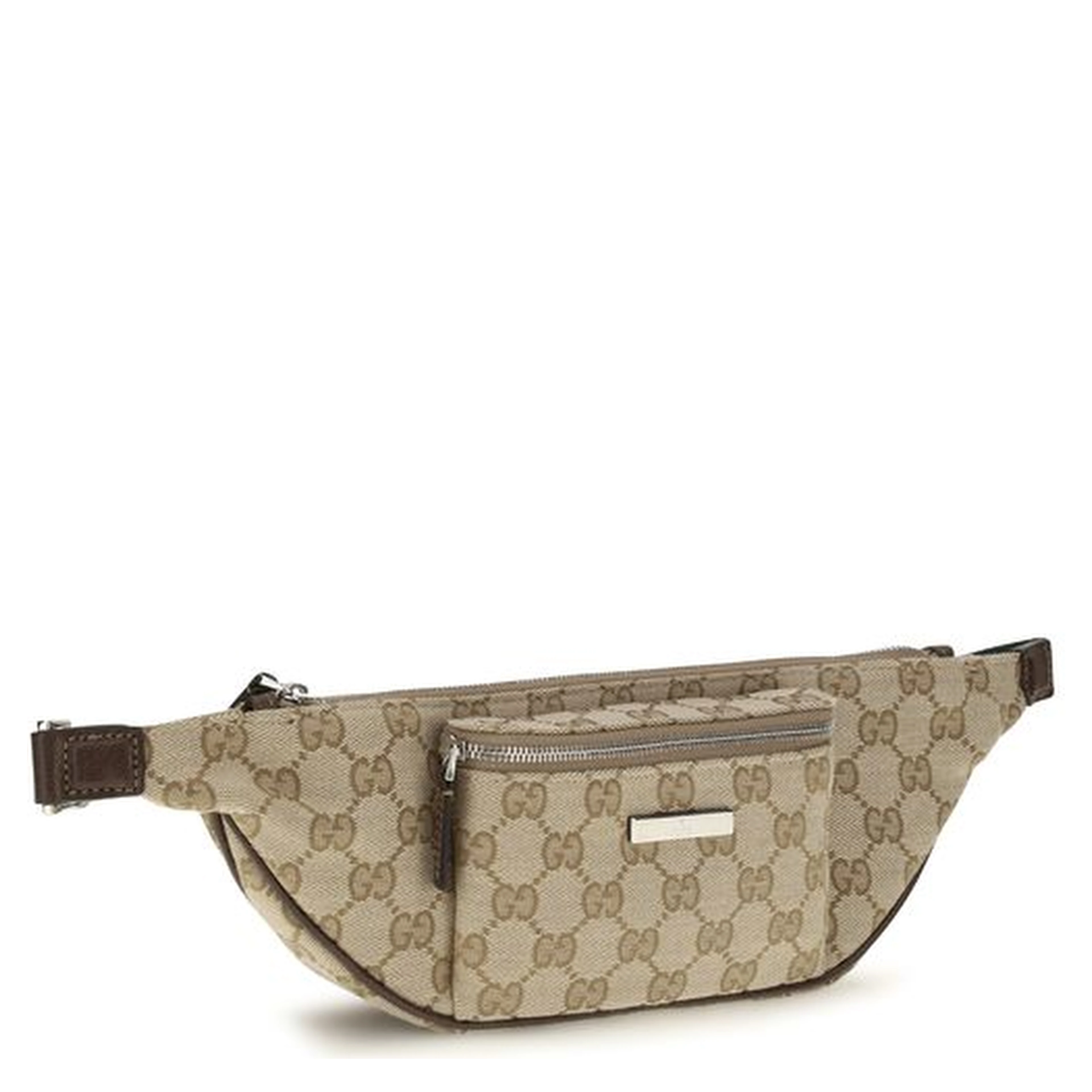 Beige Fabric Shoulder Bag