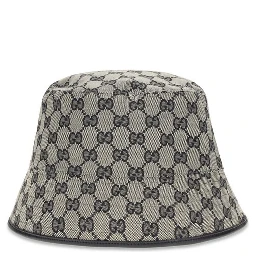Gray Polyester Bucket Hat