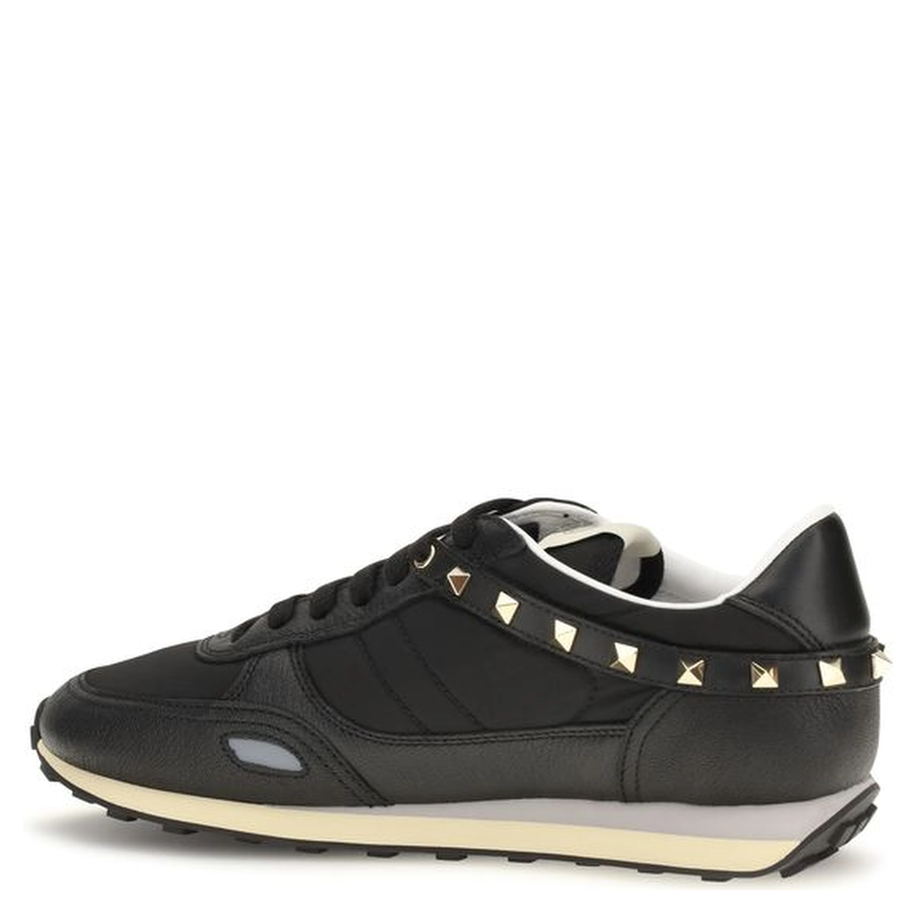Black Calf Leather Bos Taurus Athletic Sneakers