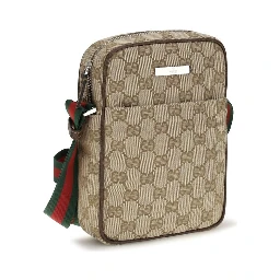 Beige Fabric Shoulder Bag