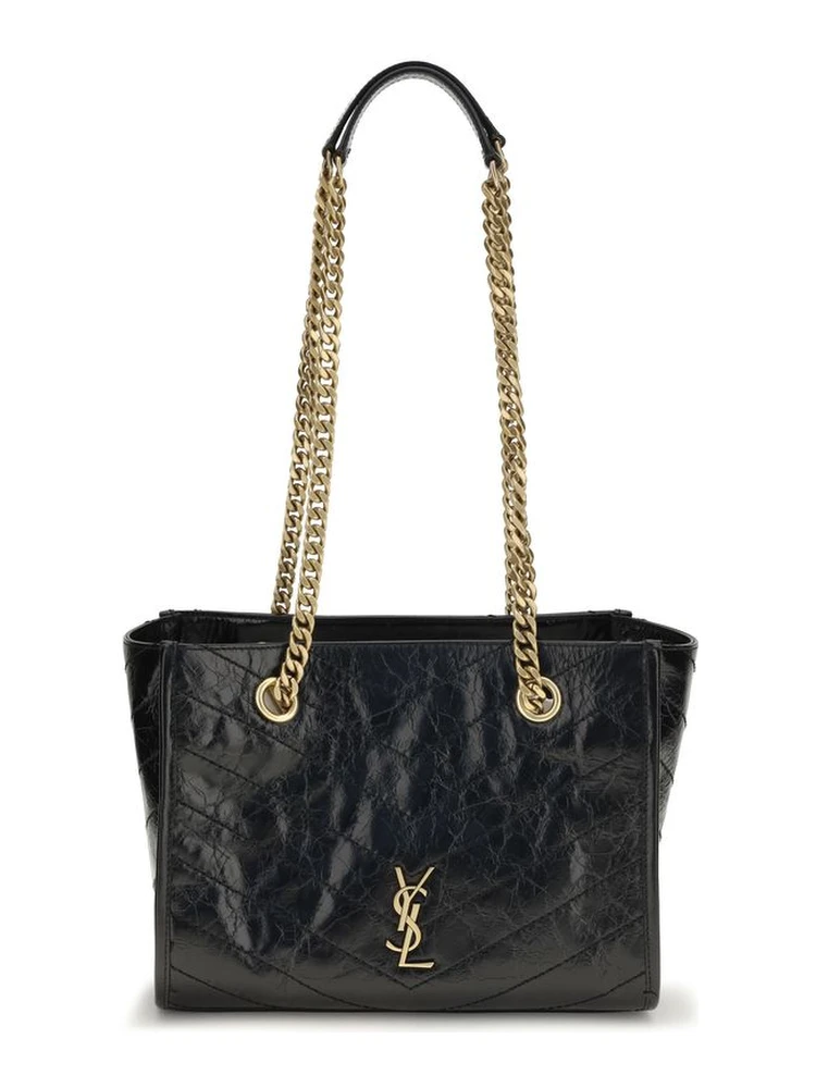 Black Calf Leather Bos Taurus Shoulder Bag