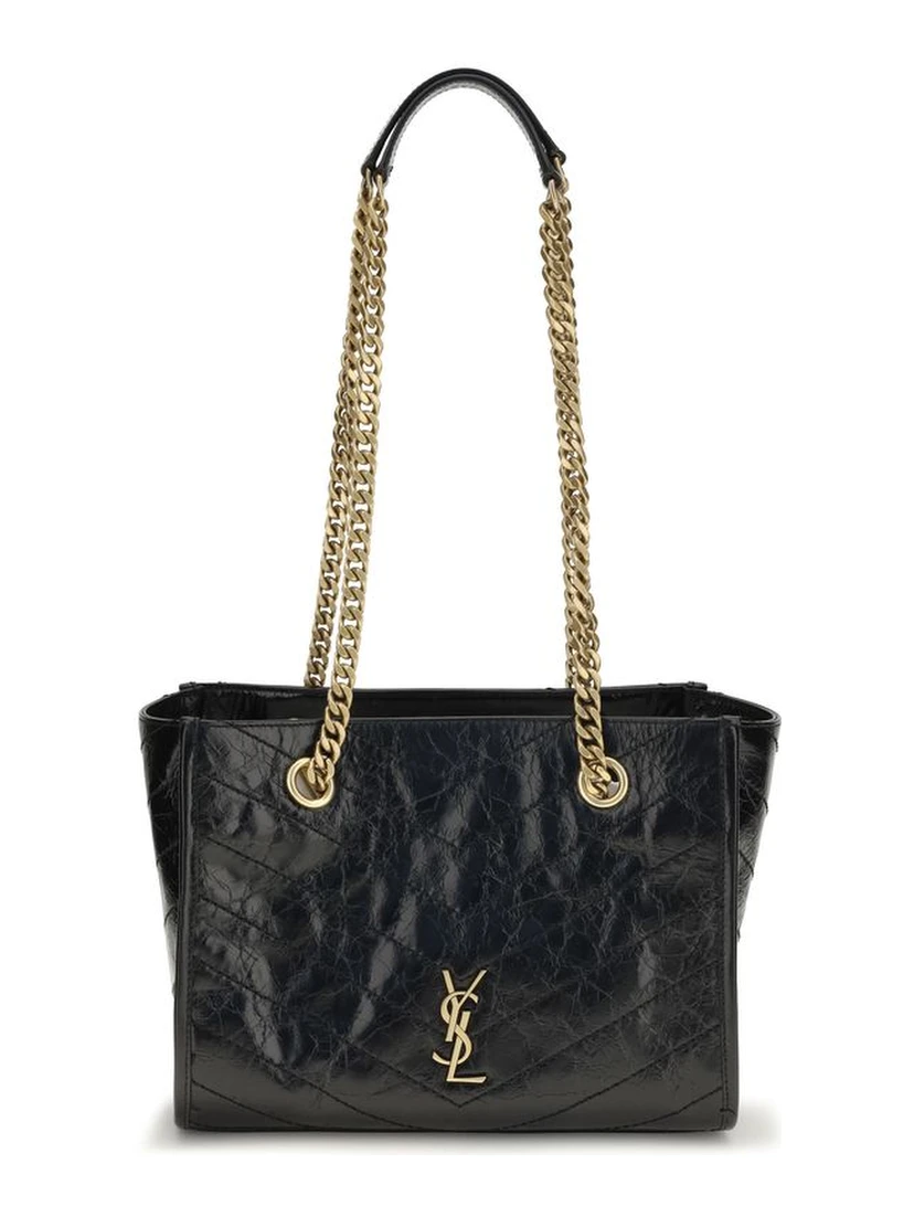 Black Calf Leather Bos Taurus Shoulder Bag